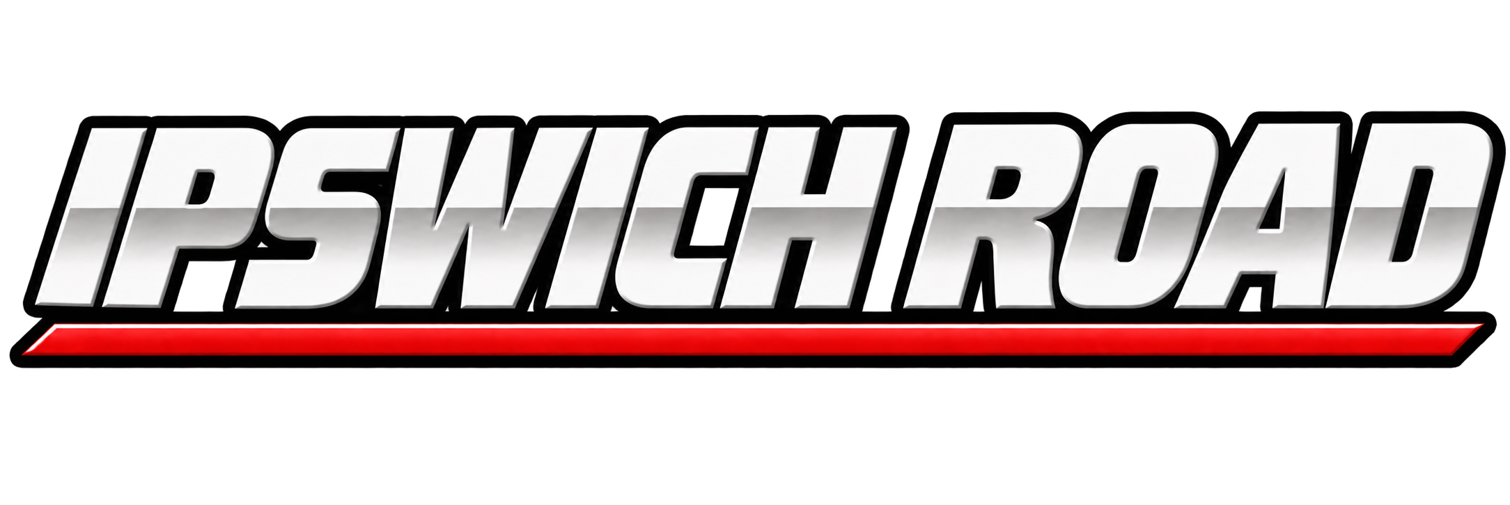 Logo for the Fast & Furious movie franchise with bold white text and a red underline on a black background.