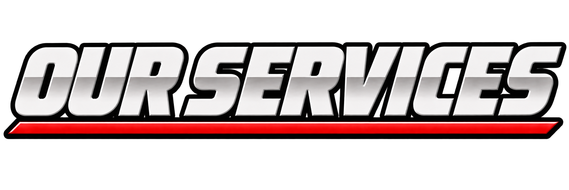 Logo of Uber Service with bold white text and red underline against black background