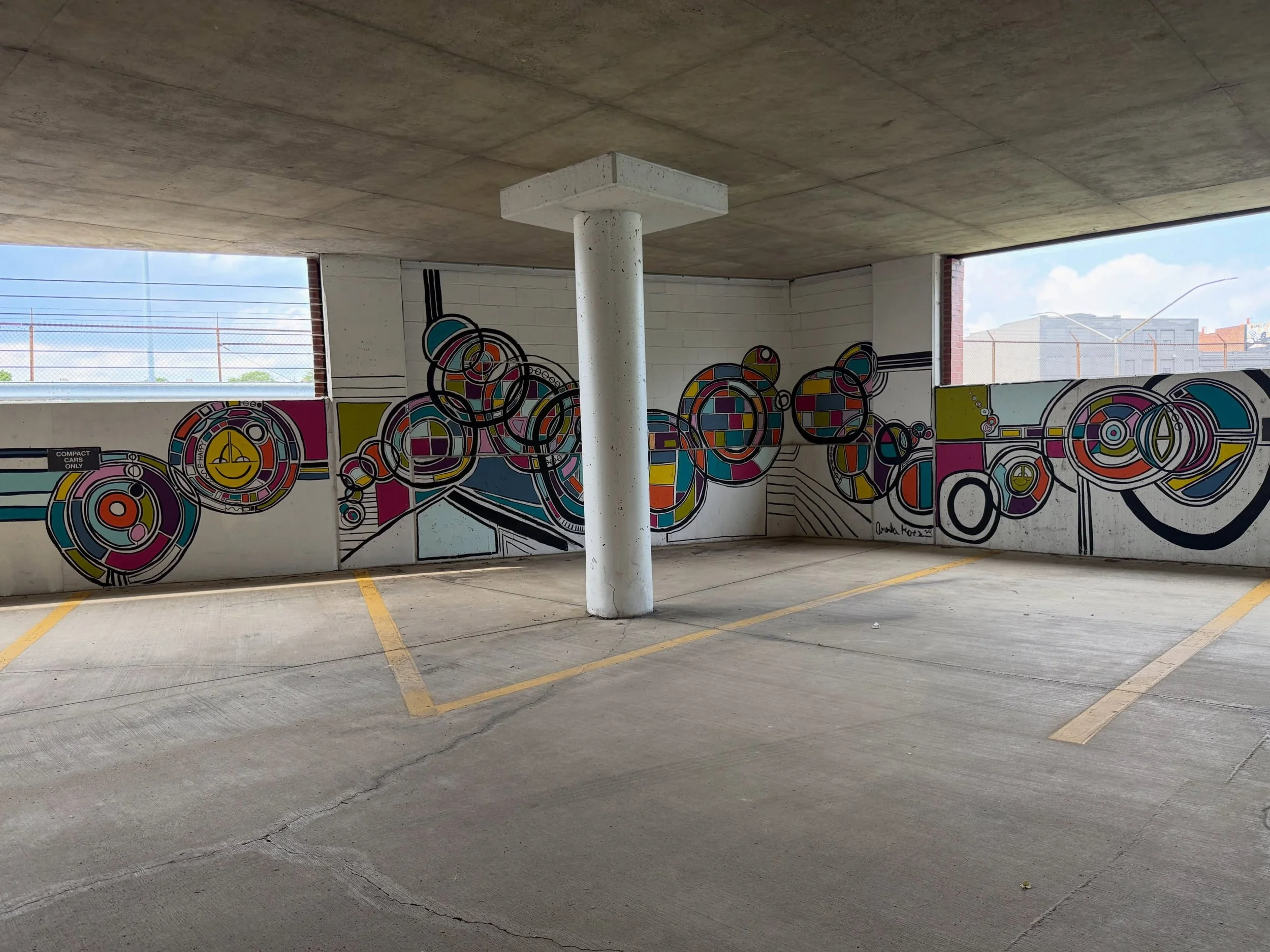 Well&hellip; I can finally let the cat out of the bag! 🐱🎉🎈

Over the weekend, this mural grew a little bigger.
What started as the original piece now extends across the left and right walls, bringing the whole space together in a way I had been en