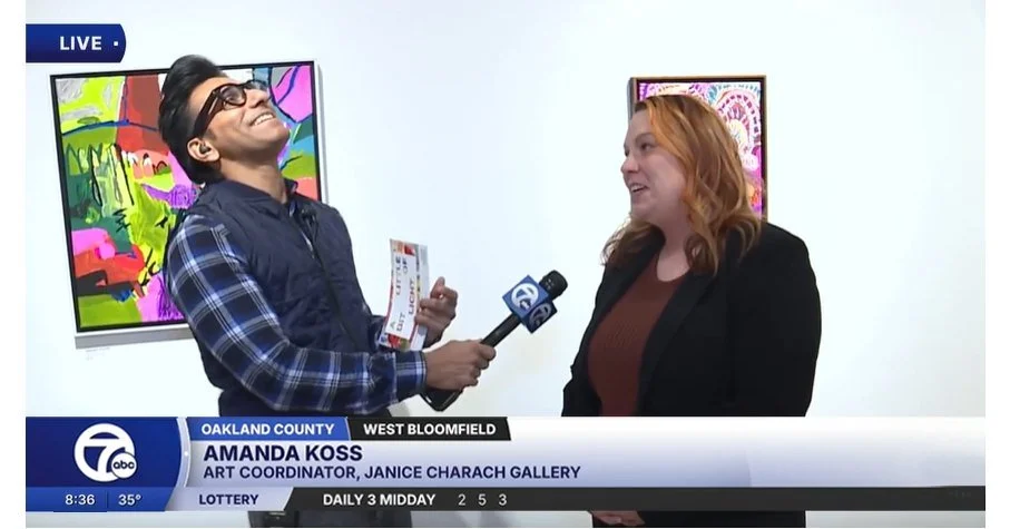 Hamming it up with Faraz Javed and the Channel 7 crew inside the Janice Charach Gallery, today. So fun!

@itsfarazjaved @thejdetroit @wxyzdetroit #janicecharachgallery