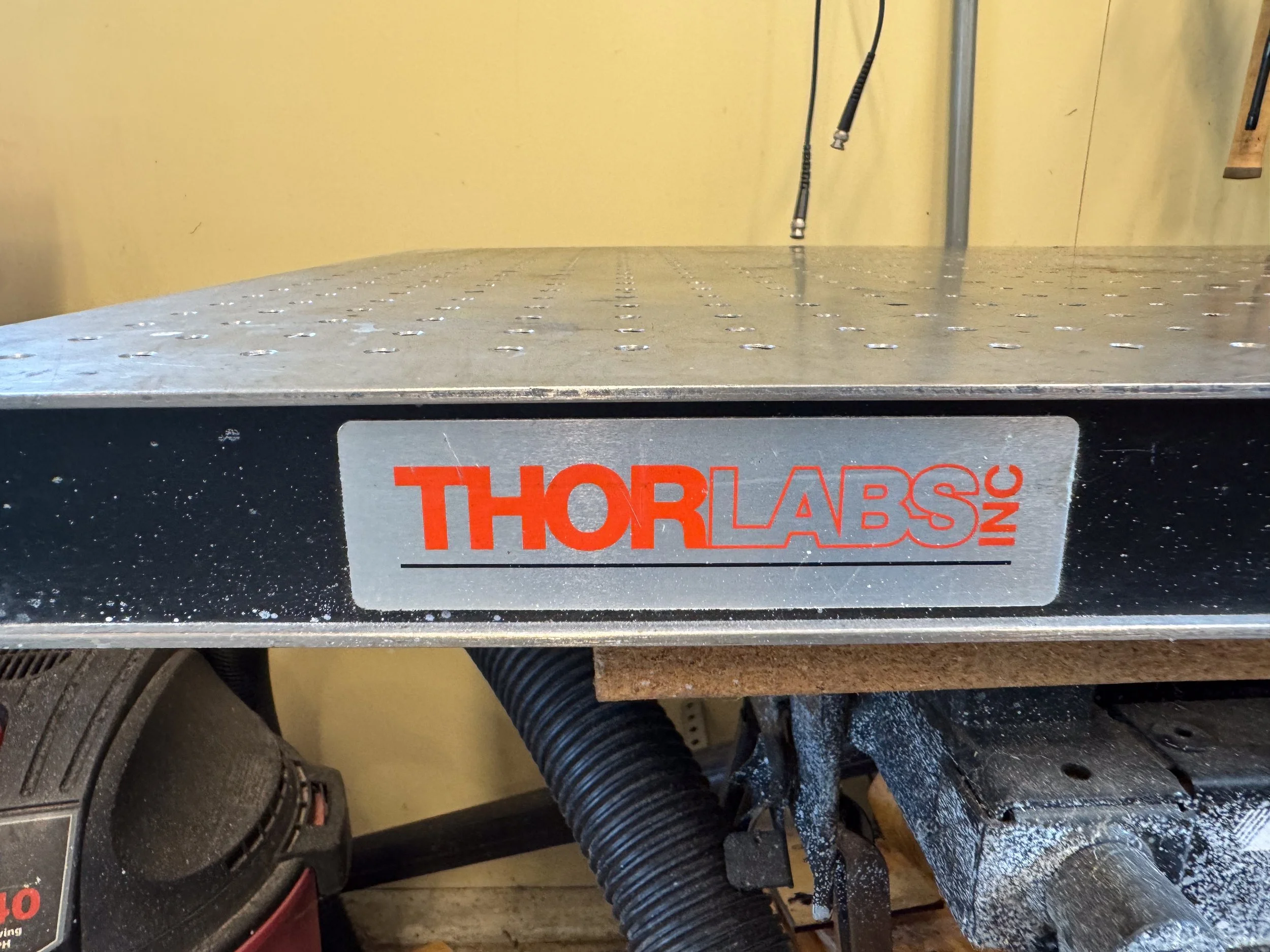 ThorLabs Optical Breadboard Table and extra Optical Table Accessories.