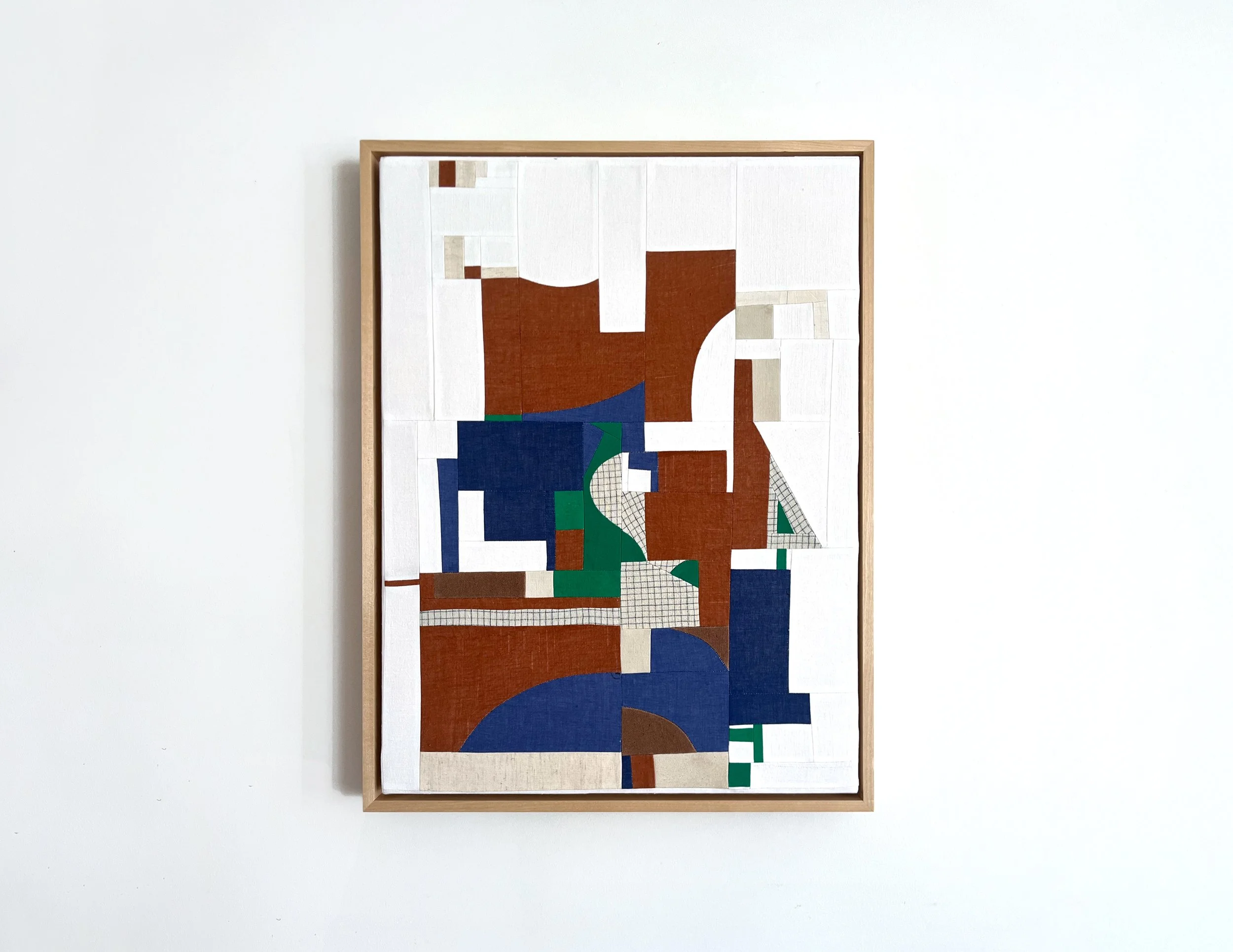 "Create A Clearing in the Dense Forest." 2024
Cotton remnants stretched on beech panel.
19.5 × 25.5 inches.