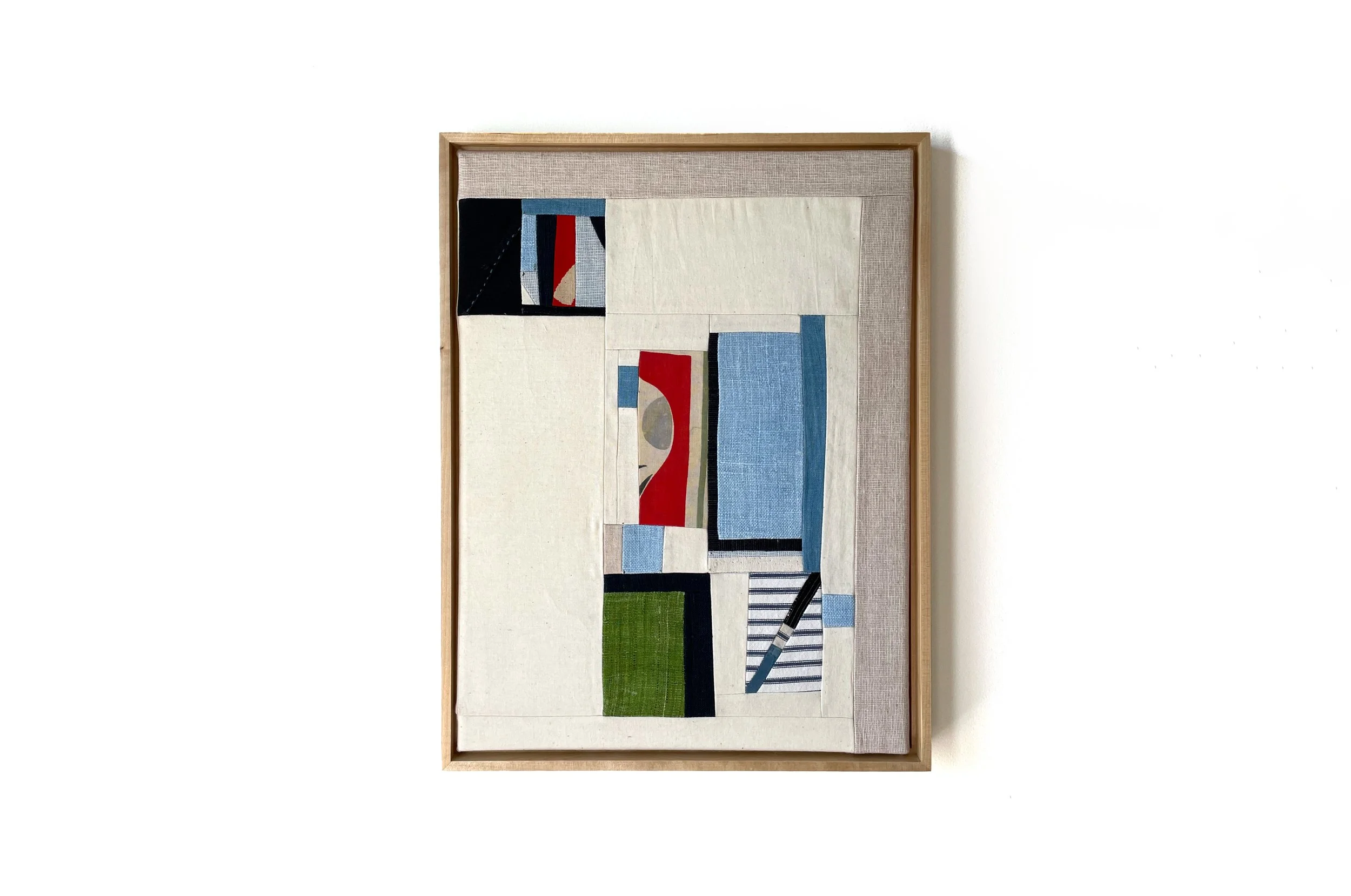 Study #1
Cotton/ linen/ canvas. Solid maple wood frame.
Size: 13 x 17 inches.

