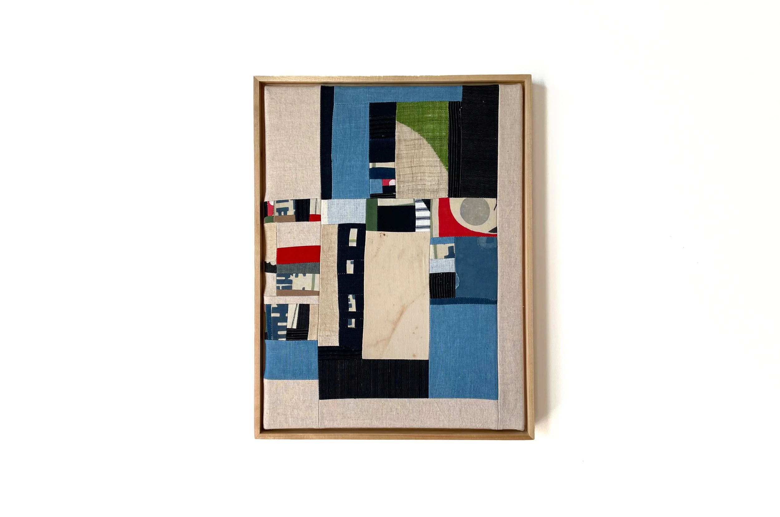 Study #2
Cotton/ linen/ canvas. Solid maple wood frame.
Size: 13 x 17 inches.