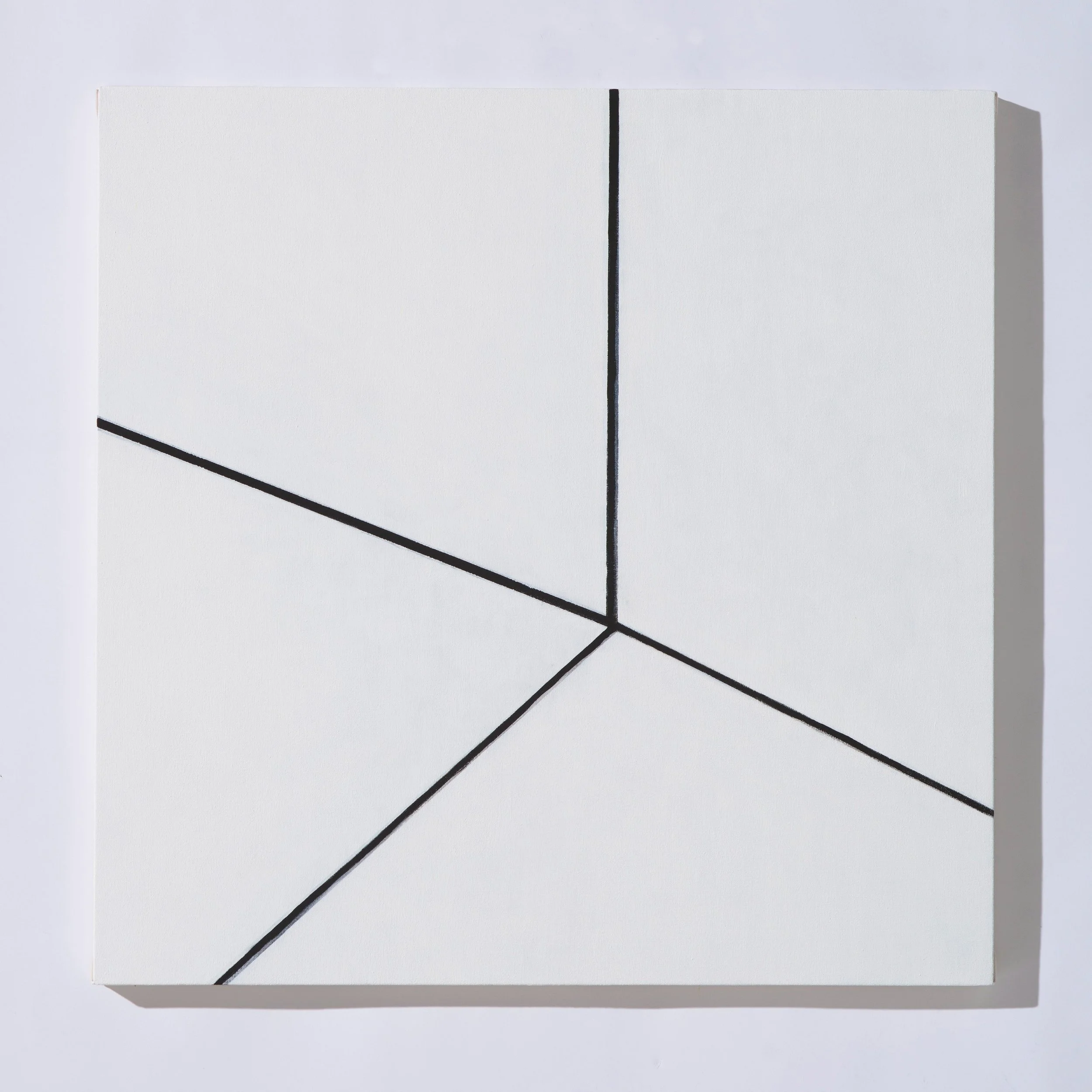 A white rectangular box with black lines forming a geometric pattern on its surface, set against a white background.