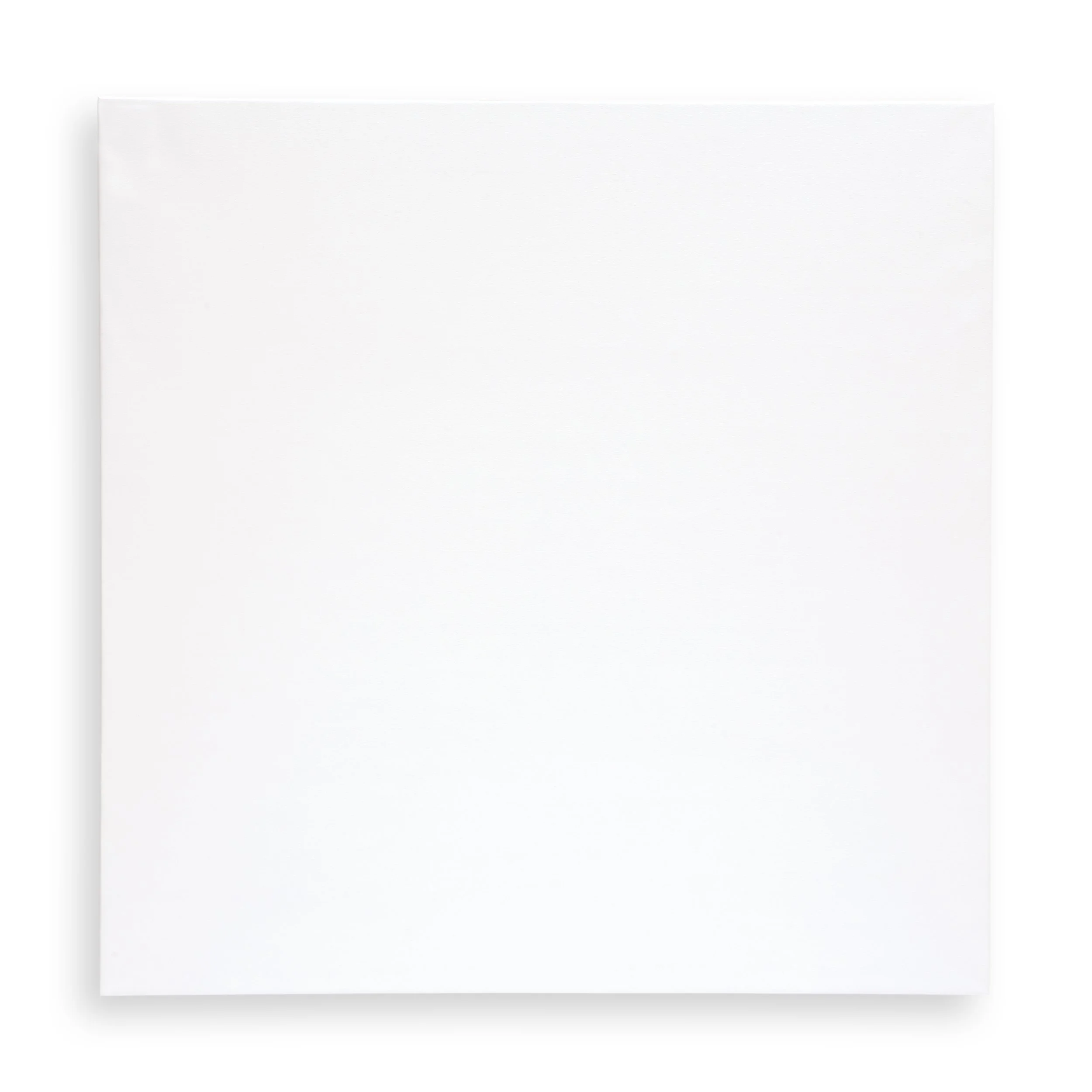 Close-up of a plain white rectangular piece of paper with a slightly textured surface.