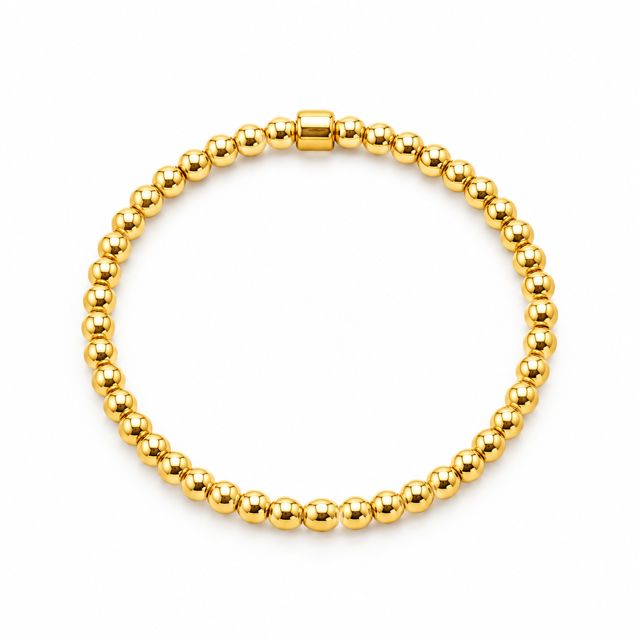 Classic silver or gold 4mm bracelet