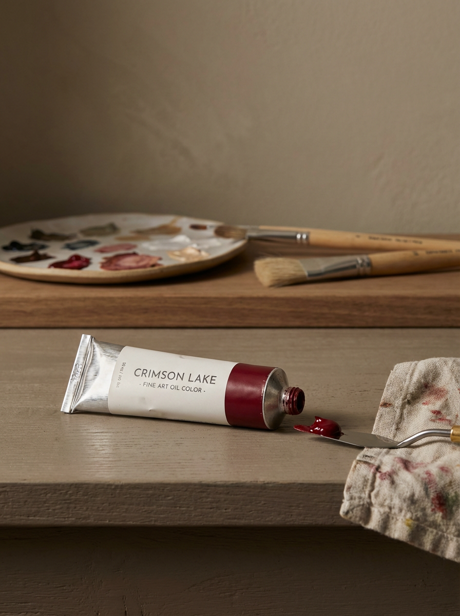 Crimson Oil Paint