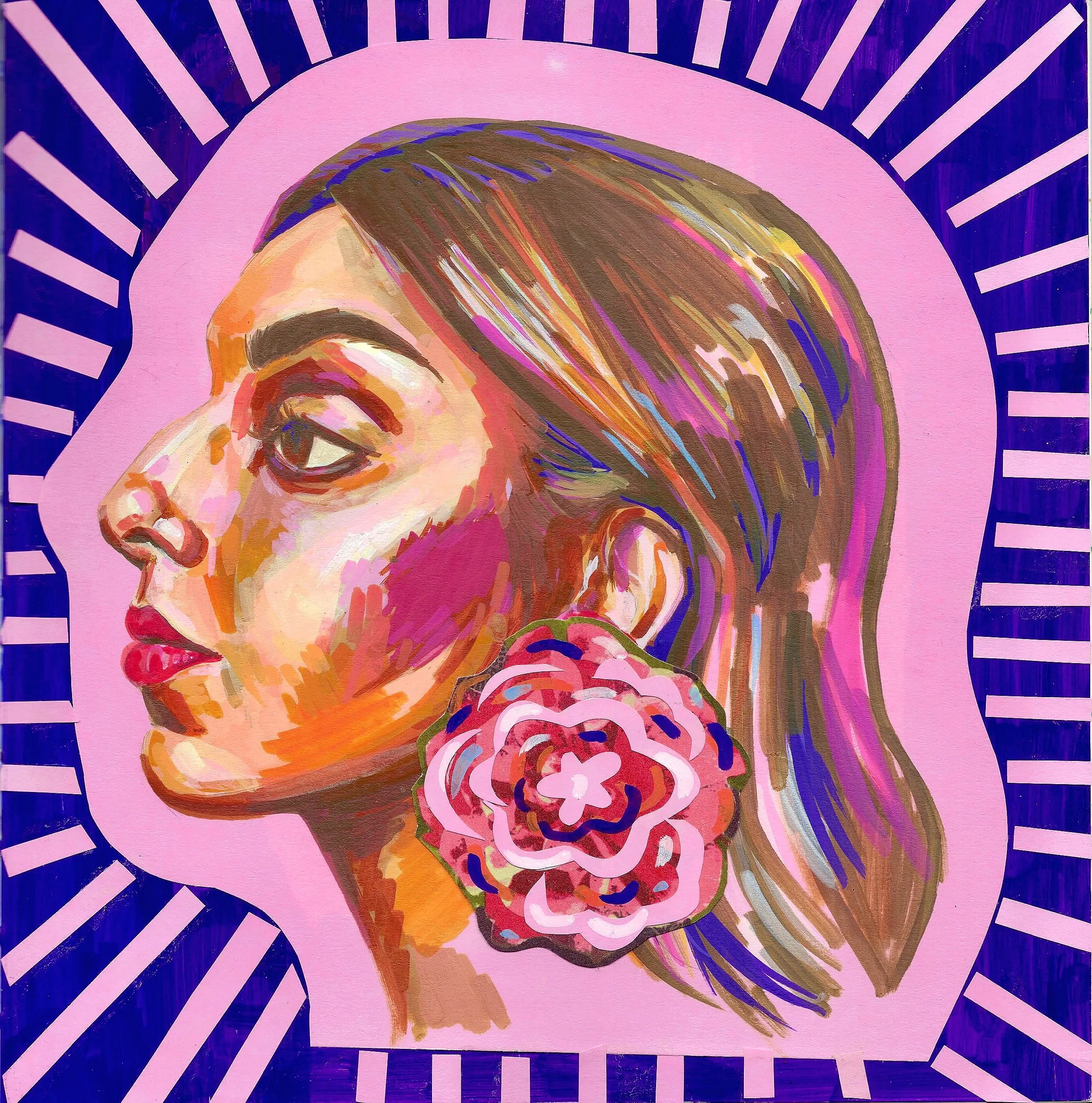  
    Blooming  
   2026 
   Acrylic Marker and Mixed Media on Paper 
   8 x 8 in. 
 

 
  .artwork-caption {
    text-align: left;
    padding-top: 10px;
    font-family: inherit; 
  }
  .artwork-caption p {
    margin: 4px 0; 
    line-height: 1;
 