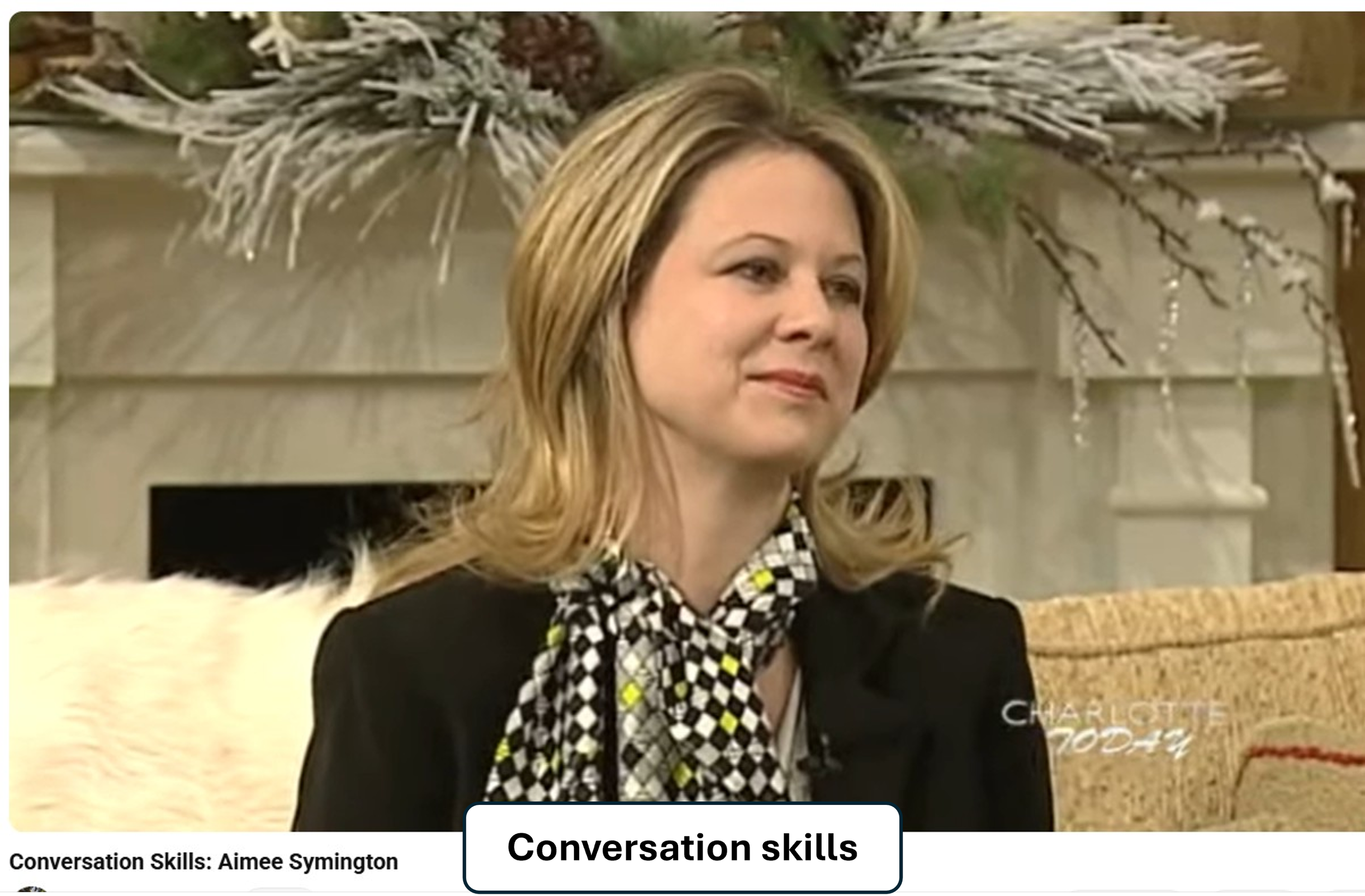 Etiquette expert and keynote speaker Aimee Symington discusses conversation skills, workplace etiquette, professional presence and business communication in this TV interview. Discover practical tips for making a confident, polished and professional 