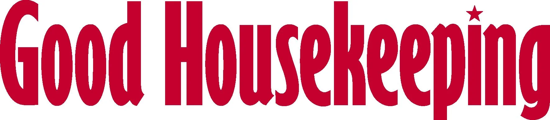 Red text reading "Good Housekeeping" with a small star above the letter "i".