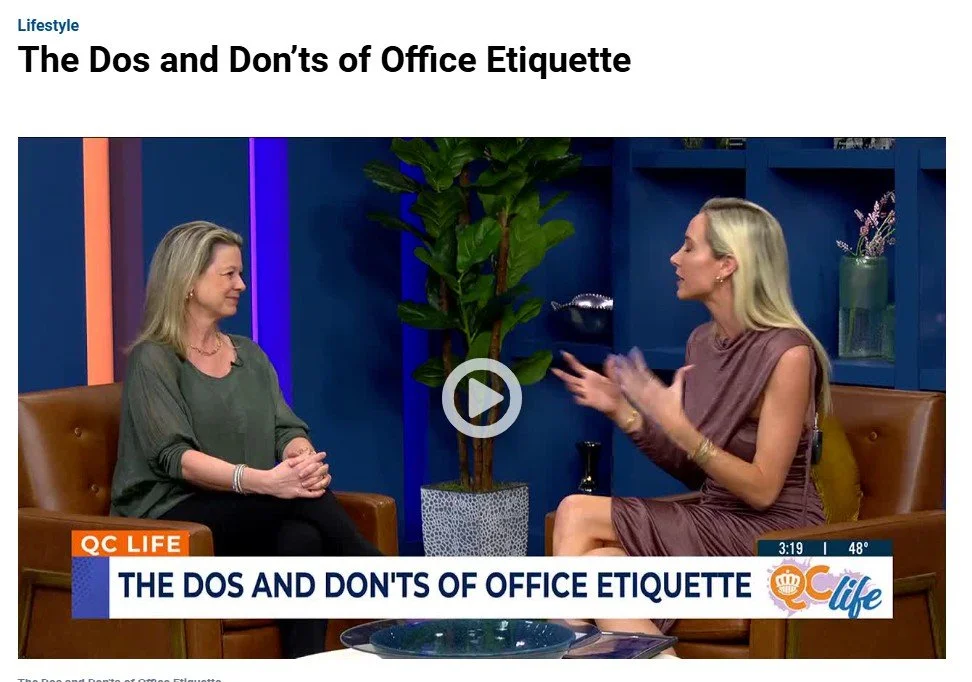 Etiquette expert and keynote speaker Aimee Symington discusses dos and don'ts of workplace etiquette, professional presence and business communication in this TV interview. Discover practical tips for making a confident, polished and professional imp