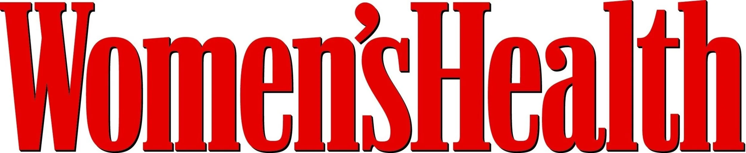 Bold red text reads "Women's Health" on a white background.