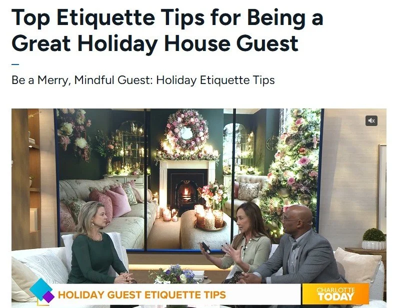 Etiquette expert and keynote speaker Aimee Symington discusses holiday guest etiquette, workplace etiquette, professional presence and business communication in this TV interview. Discover practical tips for making a confident, polished and professio