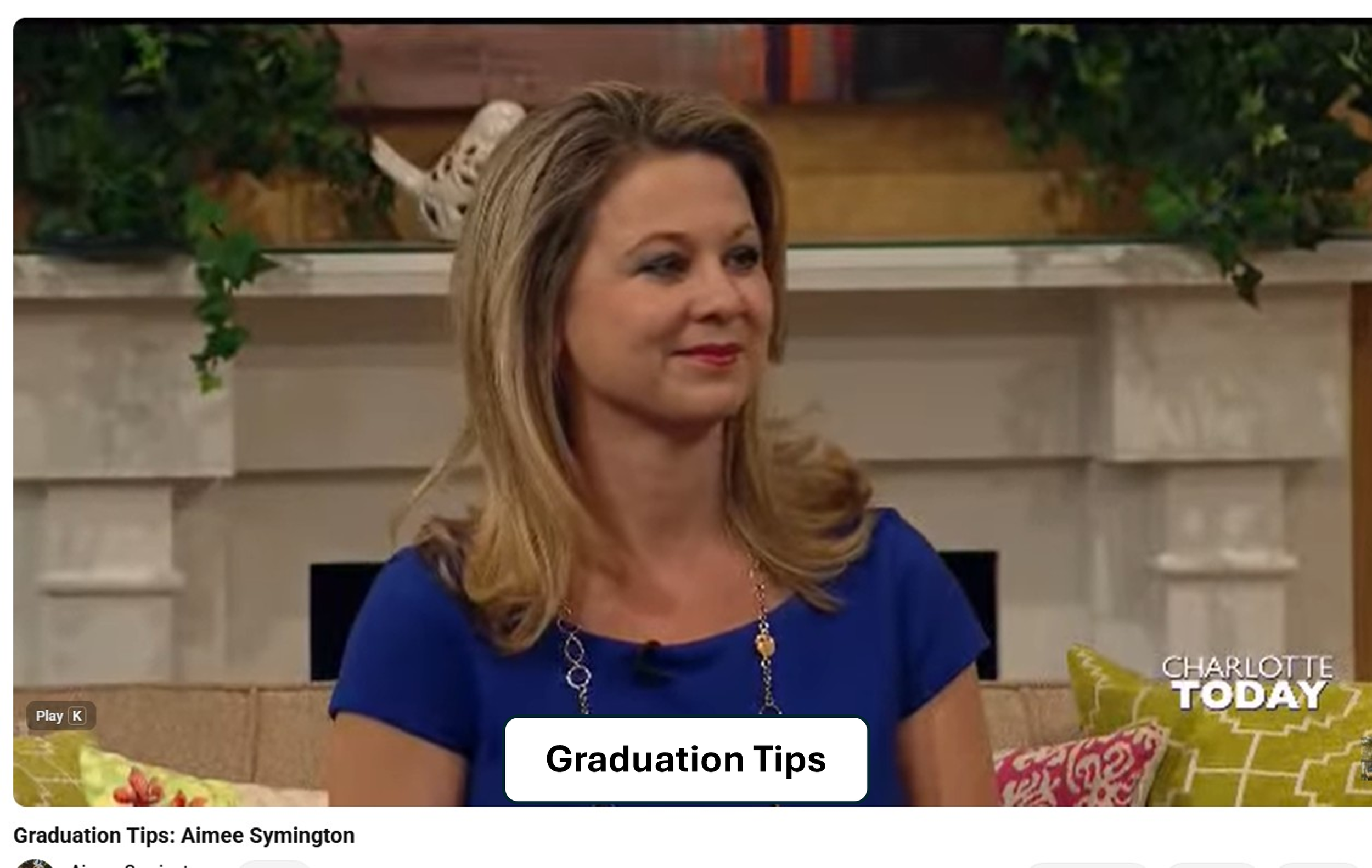 Etiquette expert and keynote speaker Aimee Symington discusses graduation etiquette, workplace etiquette, professional presence and business communication in this TV interview. Discover practical tips for making a confident, polished and professional