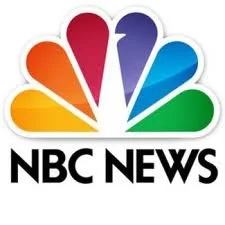 NBC News logo with a colorful peacock and the text NBC NEWS underneath