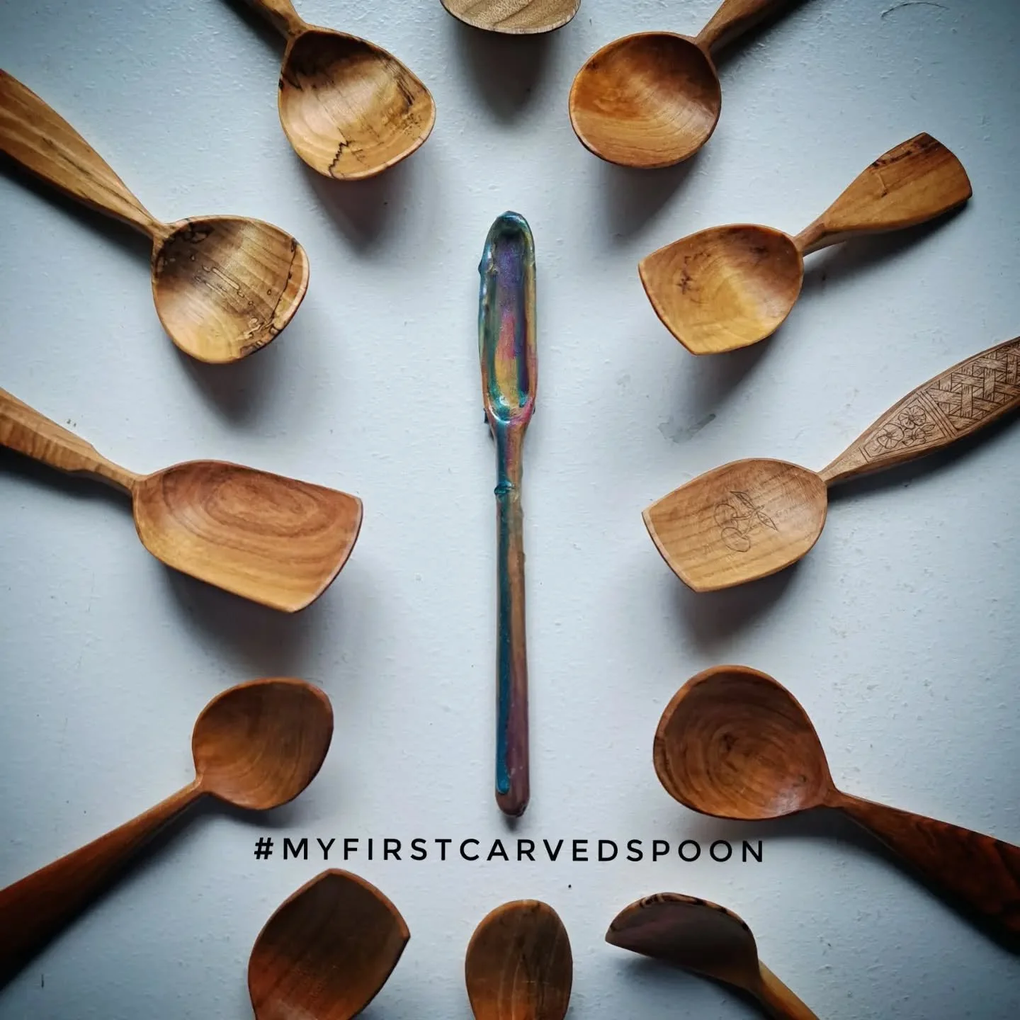 A question for the seasoned and serious spoon carver.
.
Do you remember your first carved spoon?
Better yet, do you still own it?
.
Spoon carving progression and the first spoon you ever carved is something I posted on a few years ago but its a topic