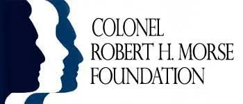 Logo of the Colonel Robert H. Morse Foundation with stylized profiles of two faces