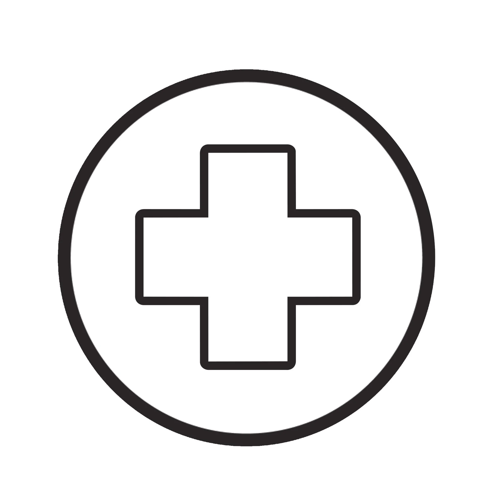 Geometric drawing of an outline square with sections divided by vertical, horizontal, and diagonal lines.