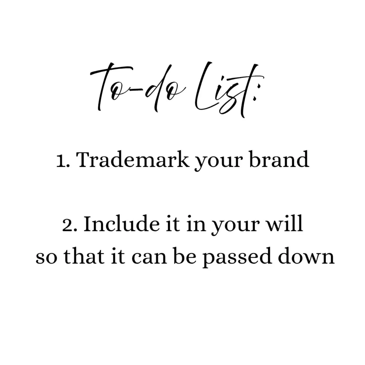A trademark registration is an ASSET. 

If used properly, it can not only protect your brand, but it can generate income and be passed down to produce generational wealth.

Proverbs 13:22
A good man leaveth an inheritance to his children's children: 