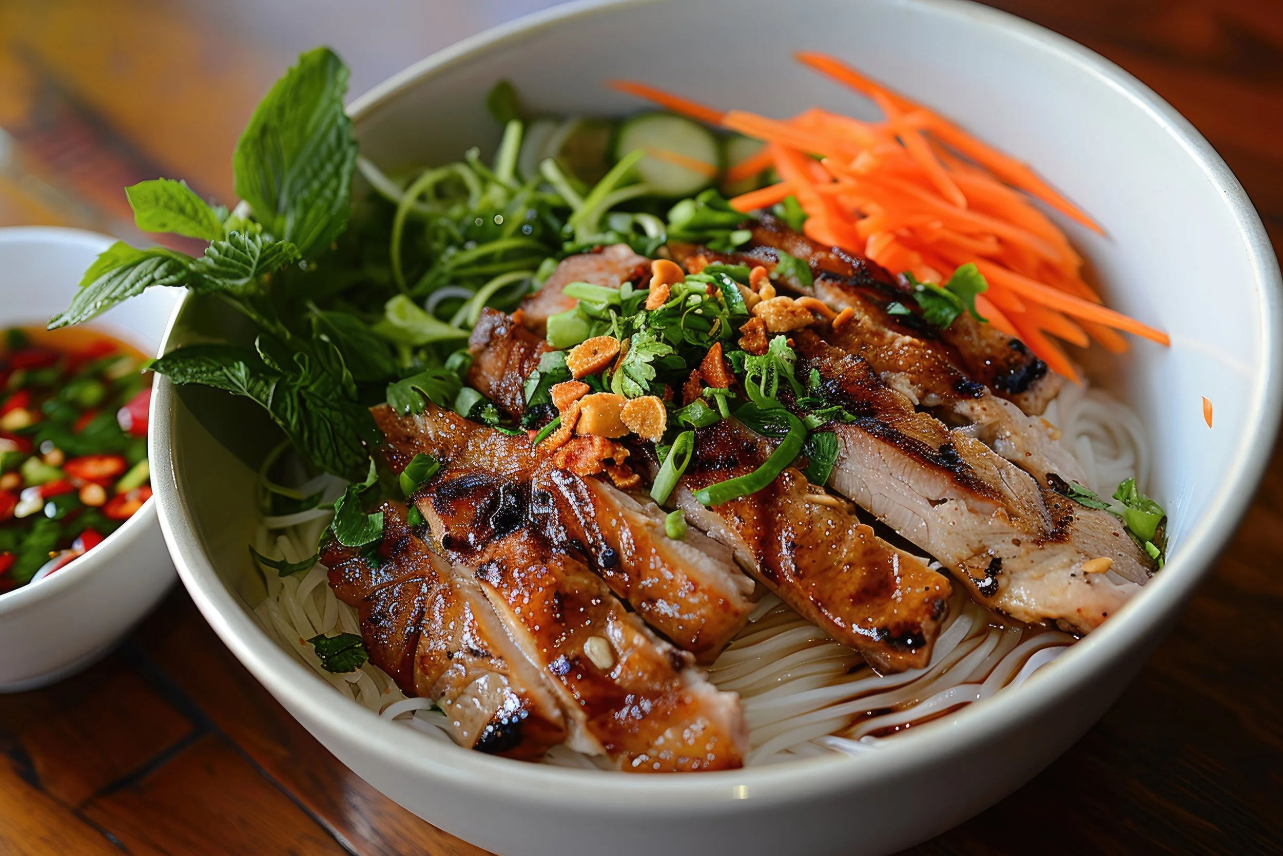 🥢 Vietnamese Vermicelli Salad with Grilled Chicken 