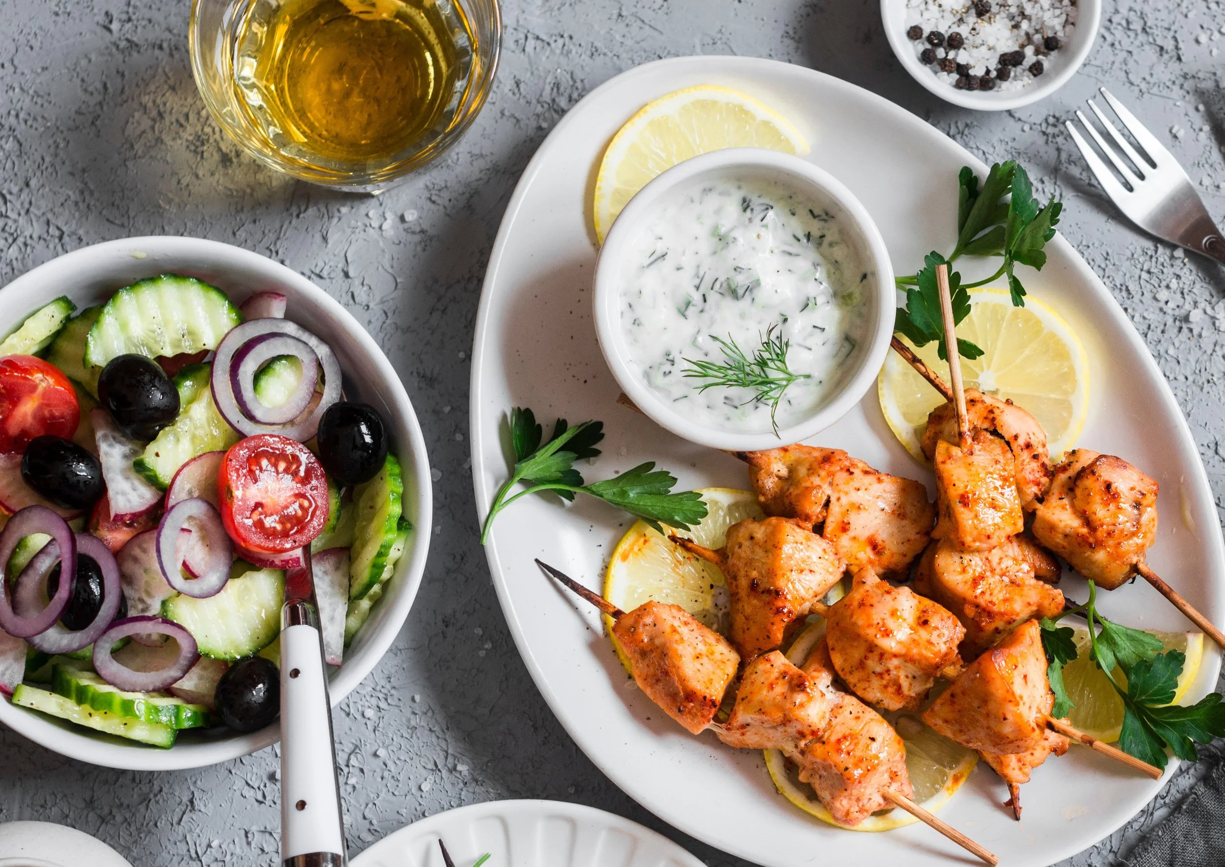 🥙 Chicken (or Beef) Greek Dinner