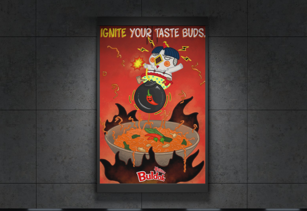 Buldak Ramen Advertisement Poster