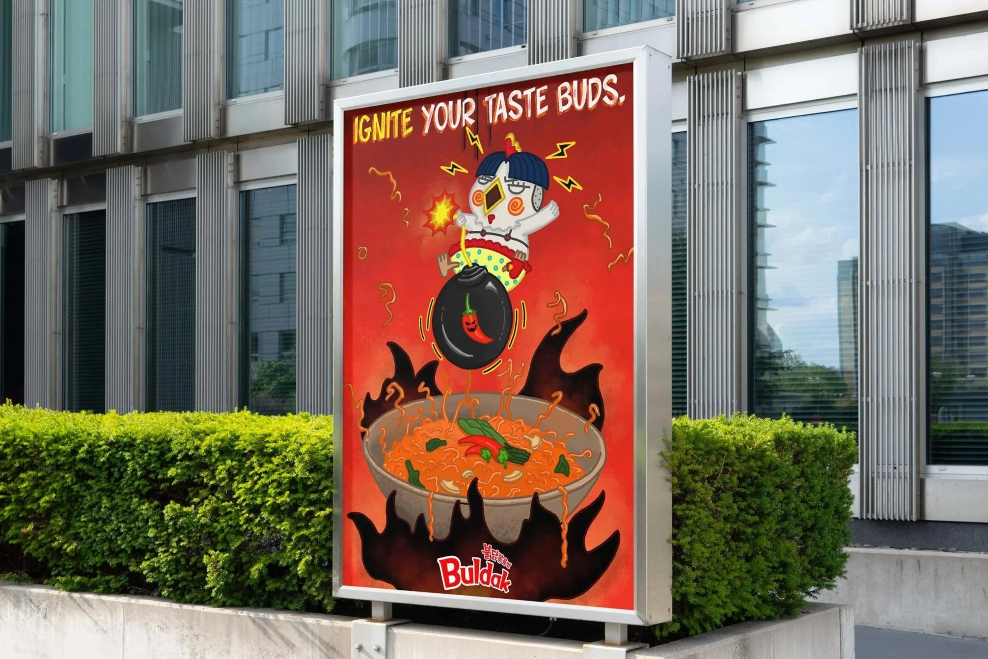 Buldak Ramen Advertisement Poster