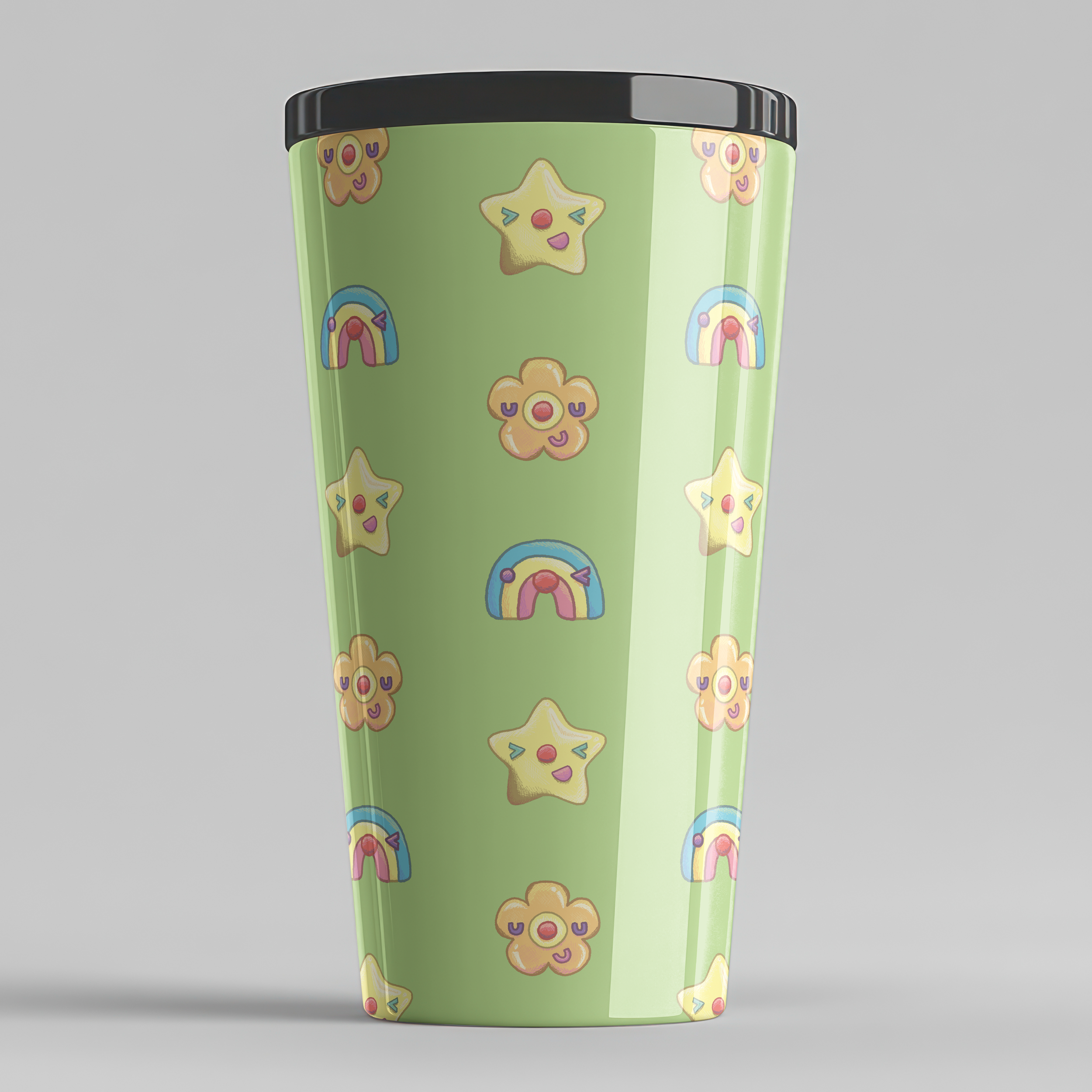 Cup with the first pattern