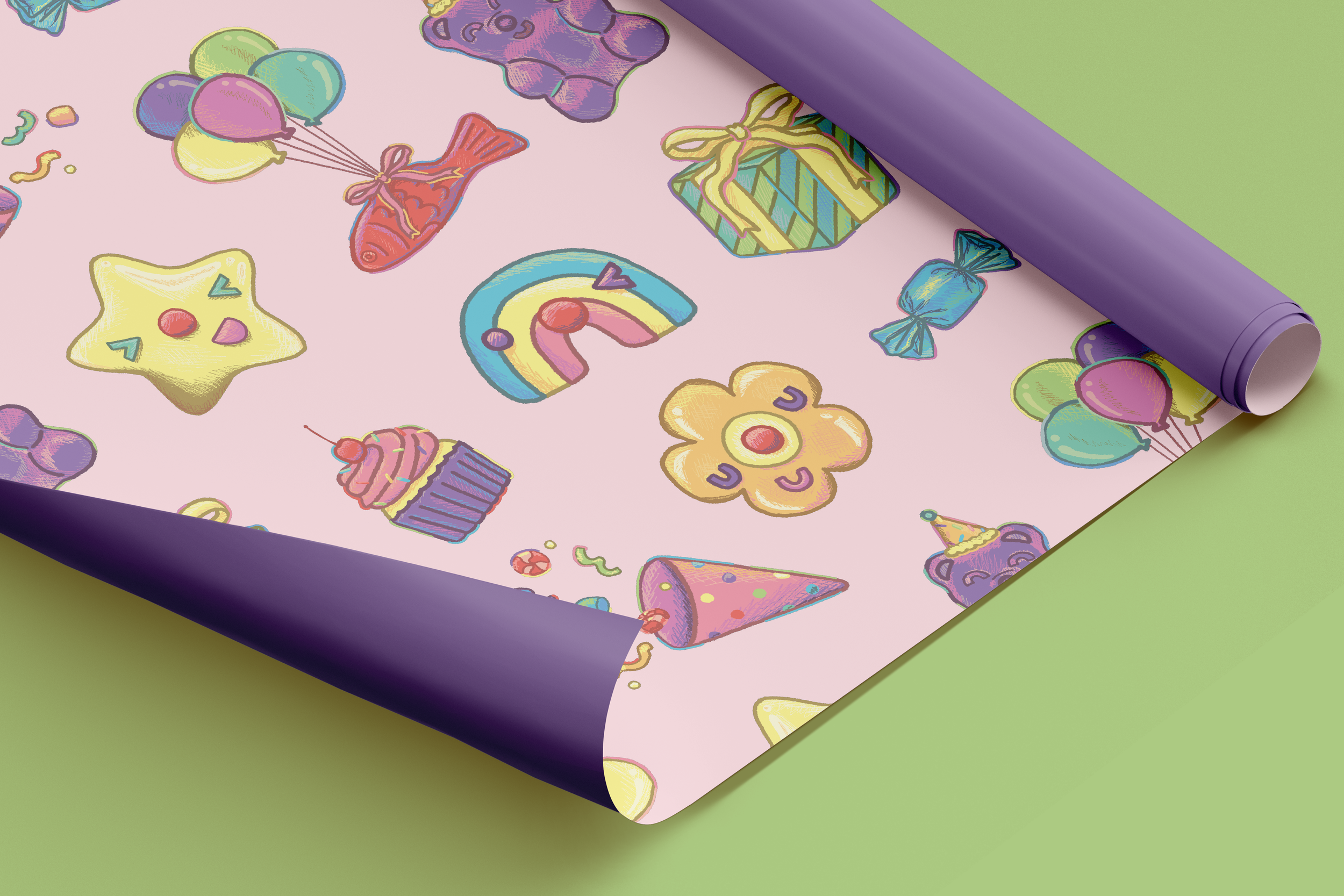 Birthday gift wrap