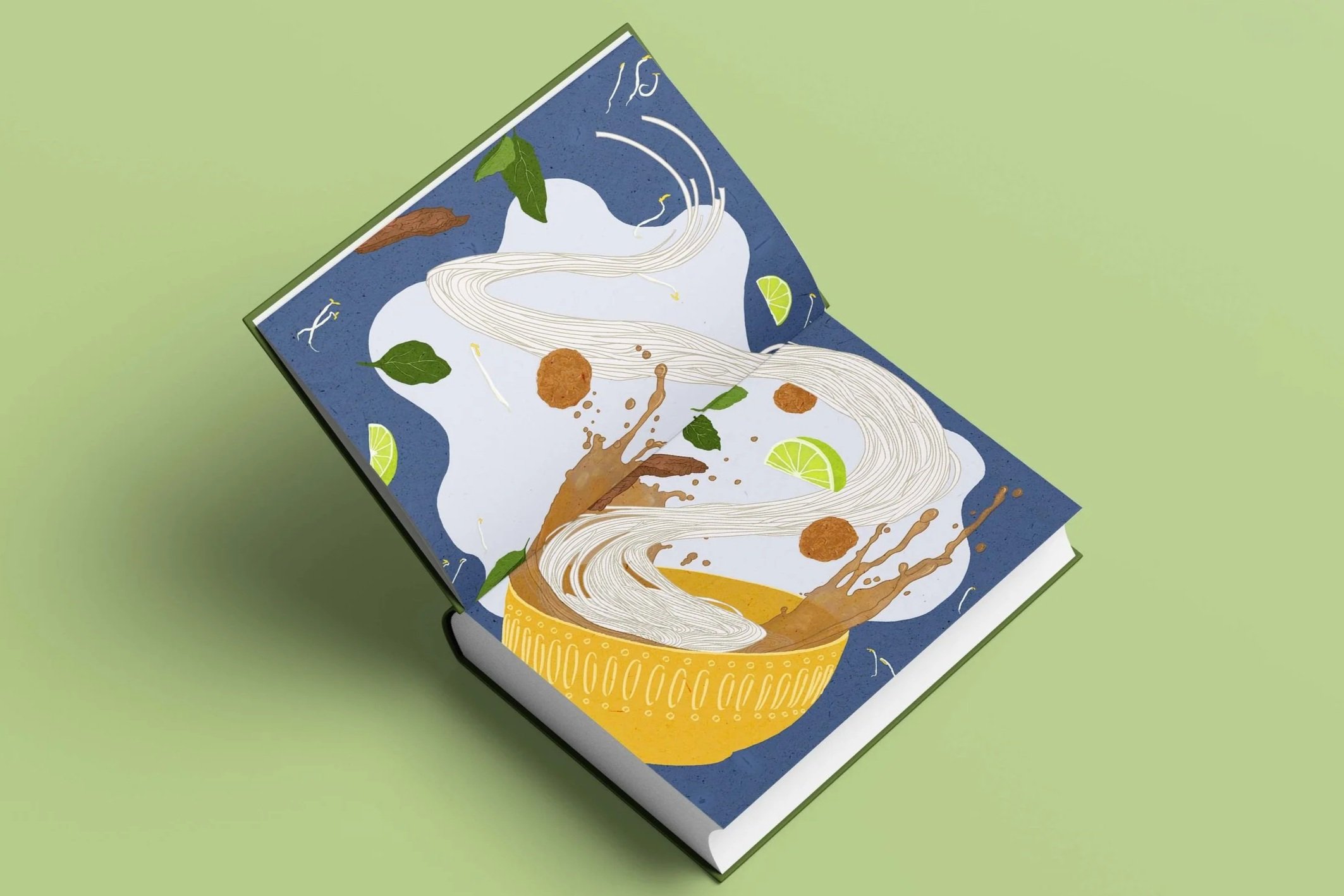 “The Classic Cuisine of Vietnam” Cookbook Illustration