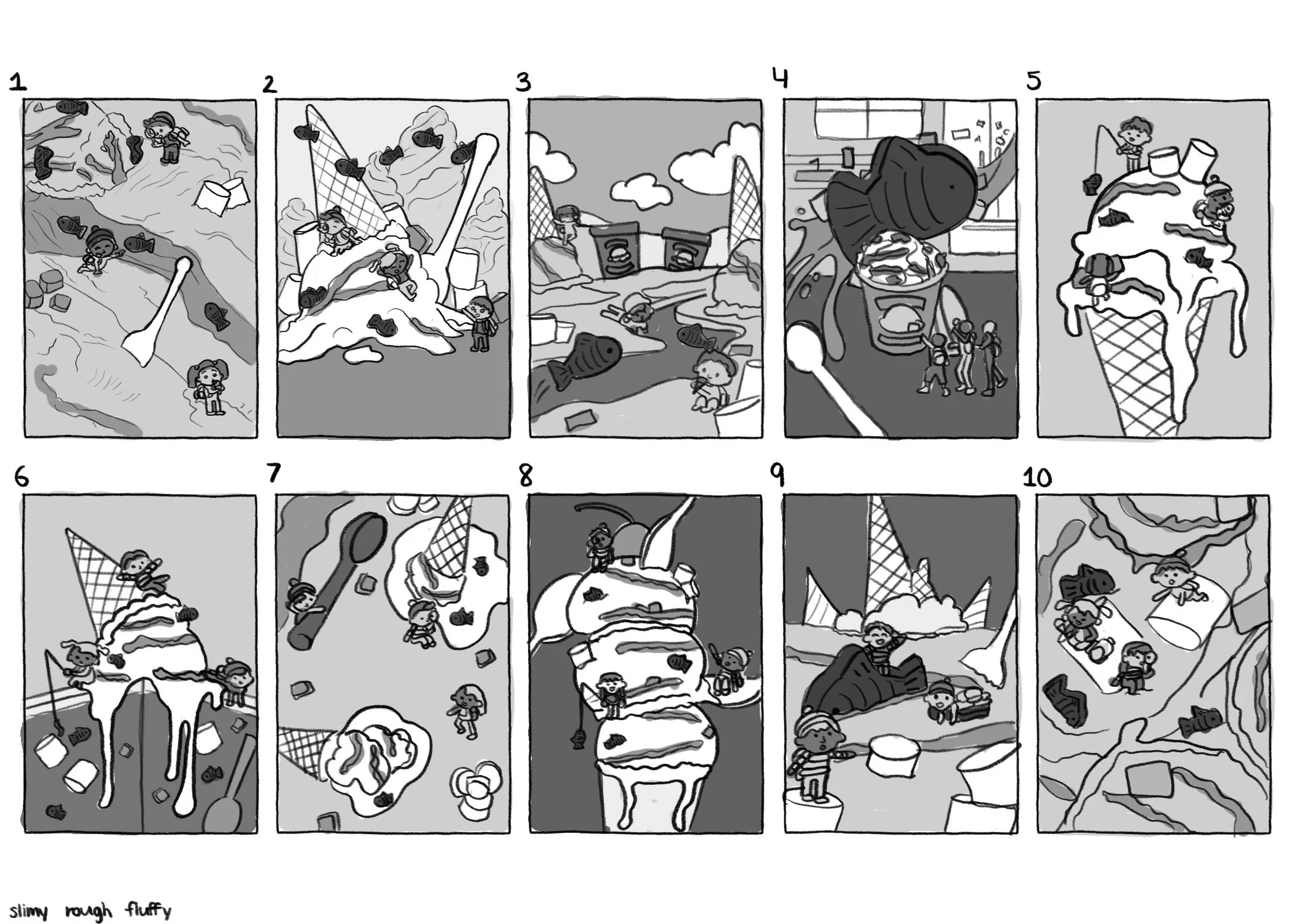 Thumbnails of possible poster ideas