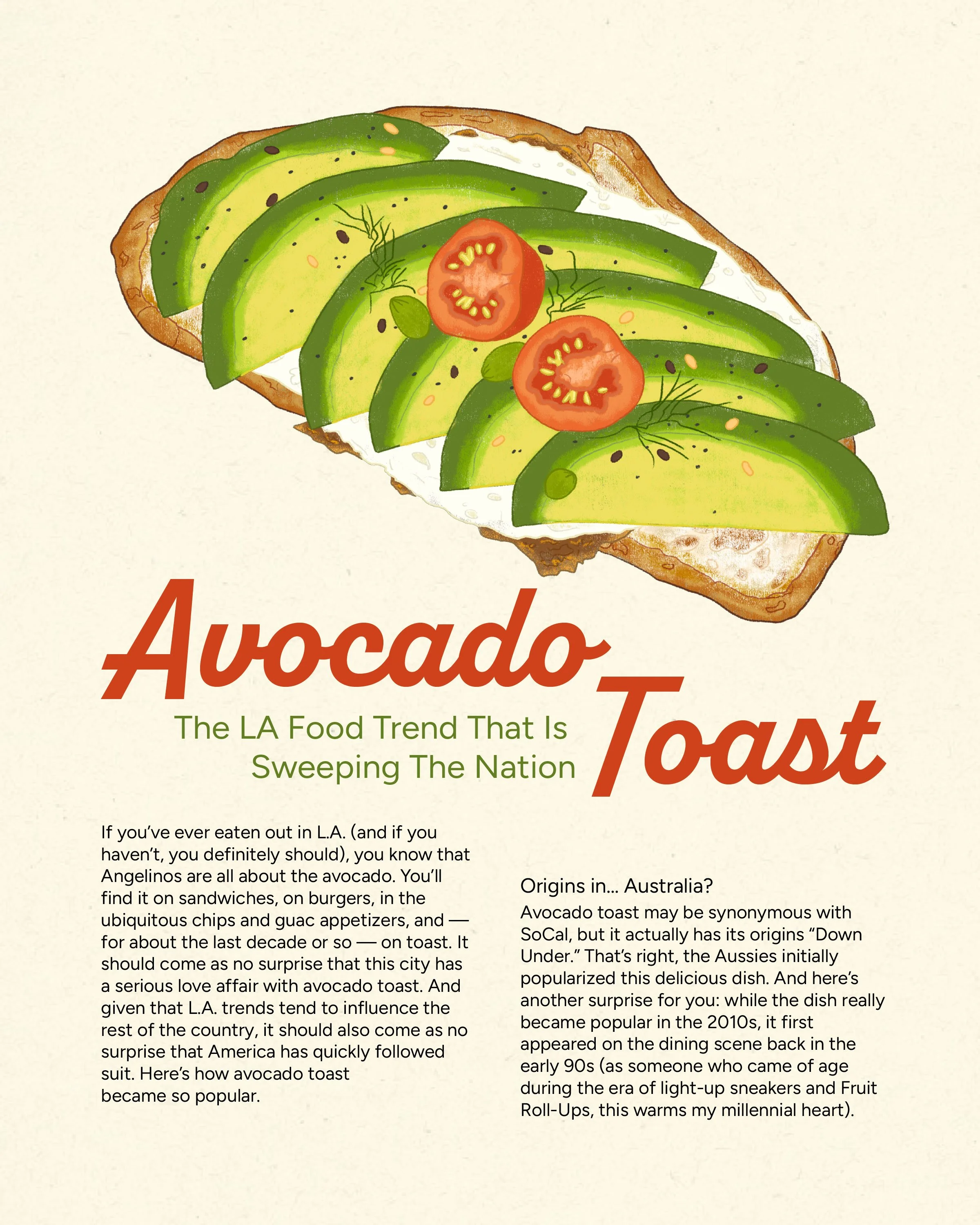 Final full page spread after the two rounds of critiques, fixing the background contrast against the illustration and how the text is laid out.