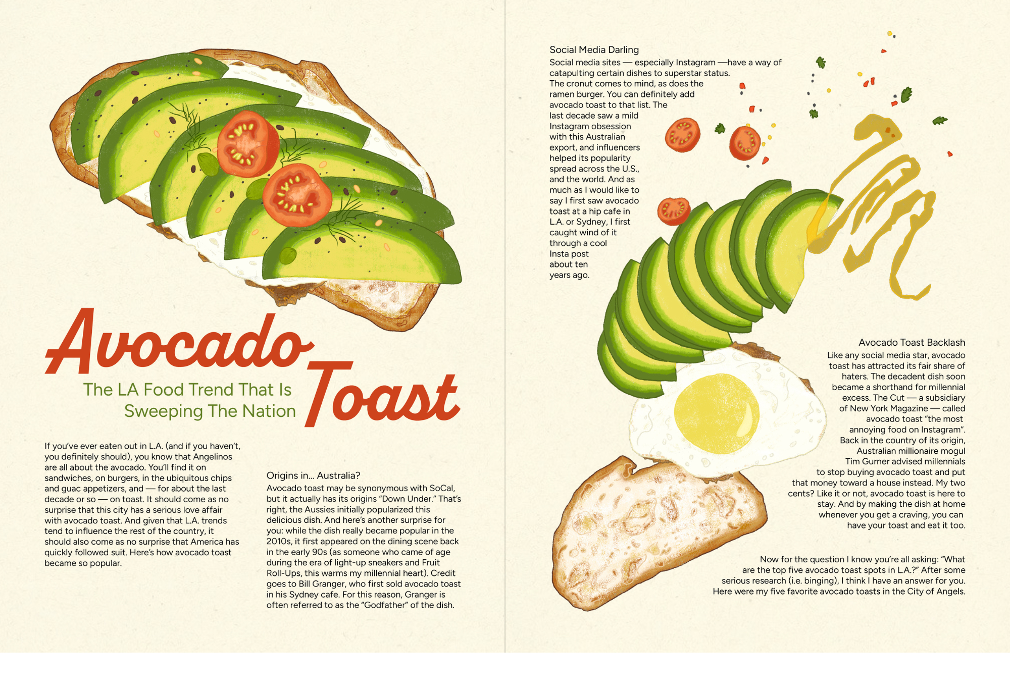 Final full page spread after the two rounds of critiques