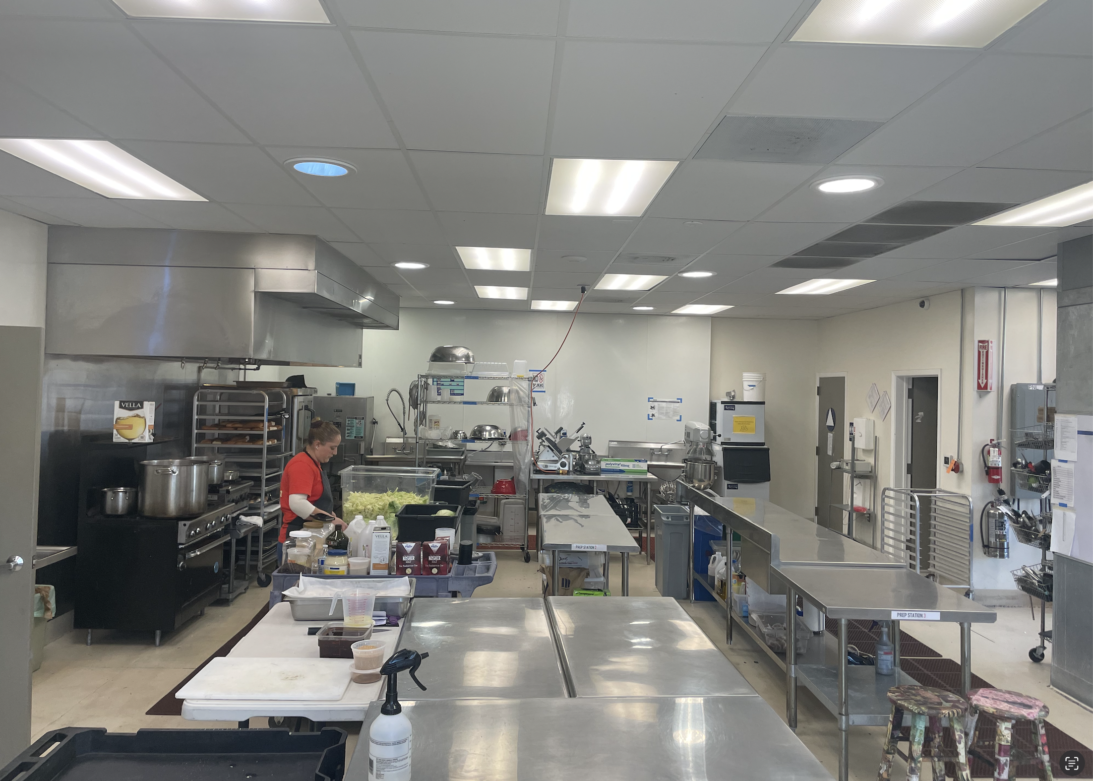Interior of South Napa Kitchen shared commercial kitchen in Napa, CA