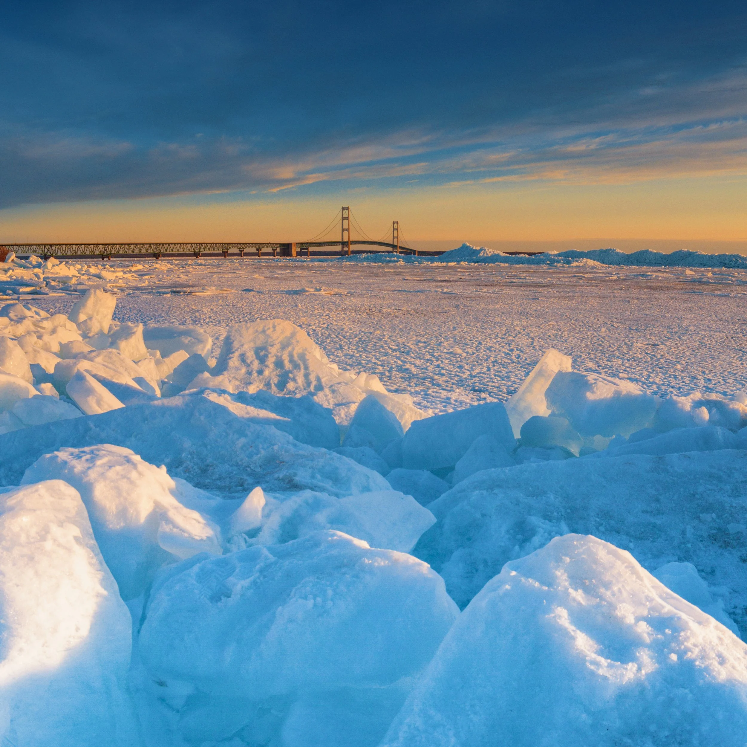Blue Ice - Mackinaw City, Michigan - 2018