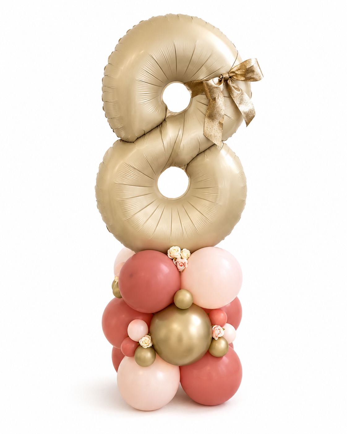 Deluxe Personalised Number Balloon Stack