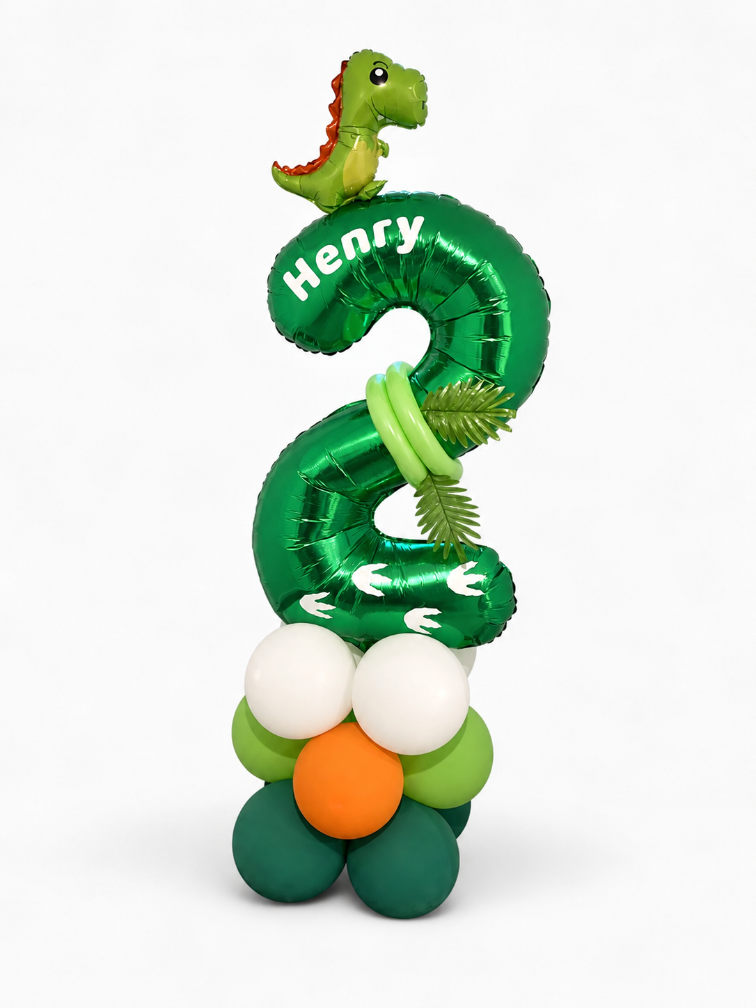 Dinosaur Birthday Balloon Stack