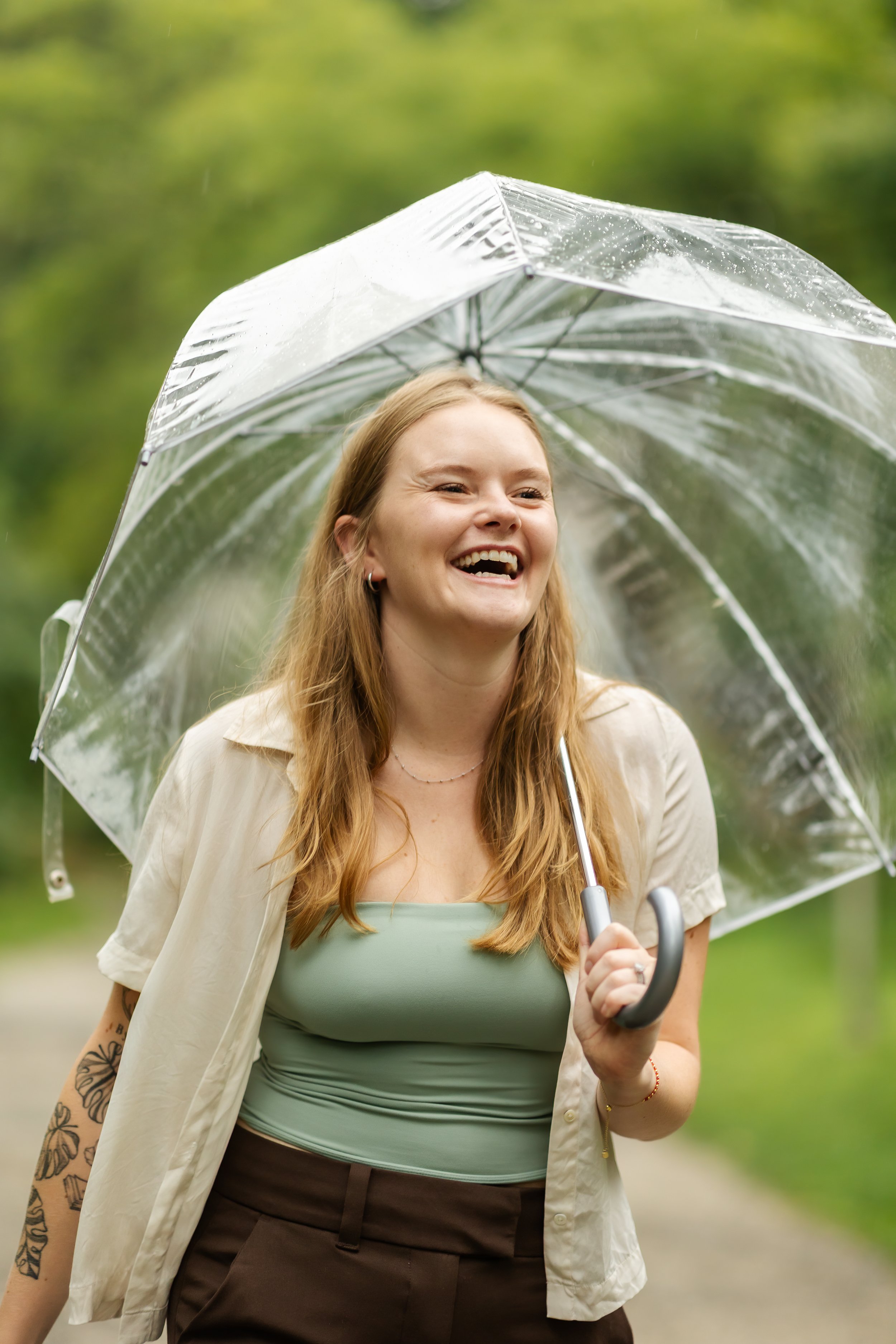 Natalie Adey standing outdoors and smiling