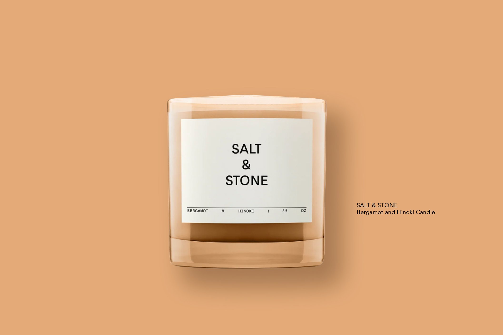 SALT &amp; STONE Bergamot and Hinoki Candle