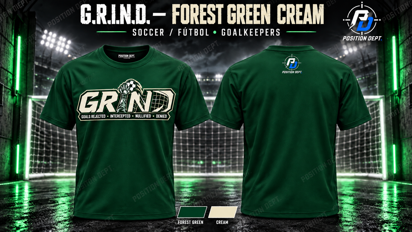 GRIND-forest-green-cream-tshirt-16x9.png