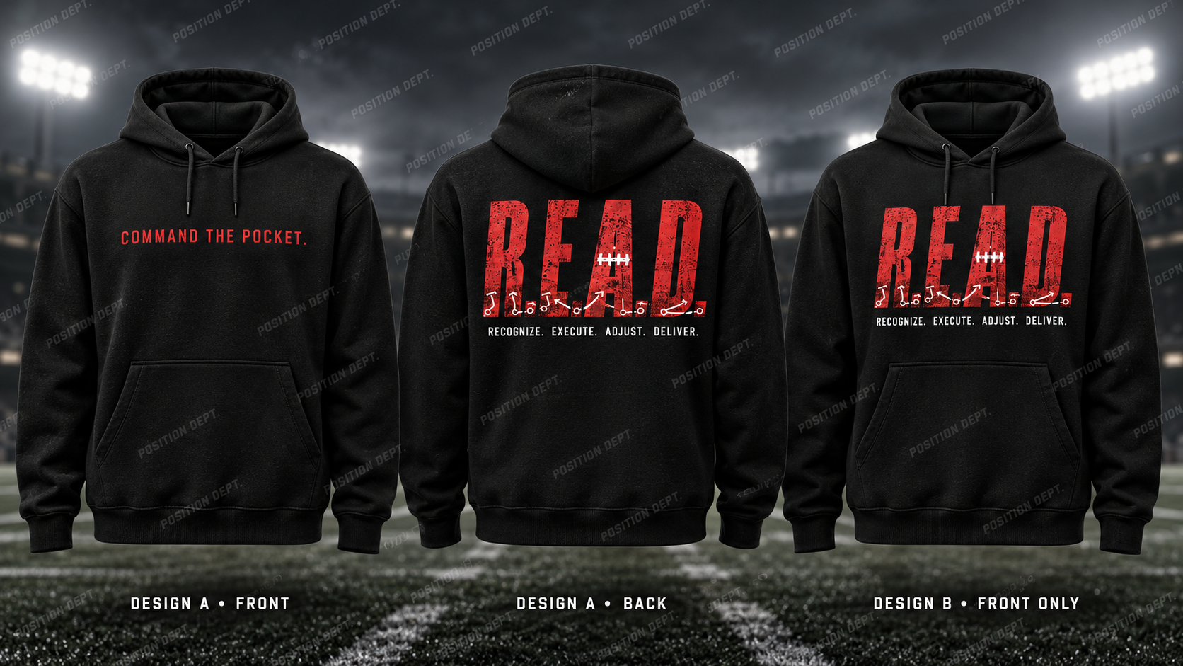 R.E.A.D. Football Hoodie