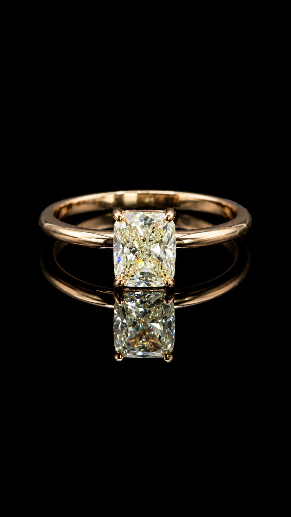 Natürlicher Diamantring 1,22 ct – 14 kt Roségold