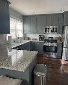 Freshly cleaned kitchen with granite counters in an Indianapolis area home
