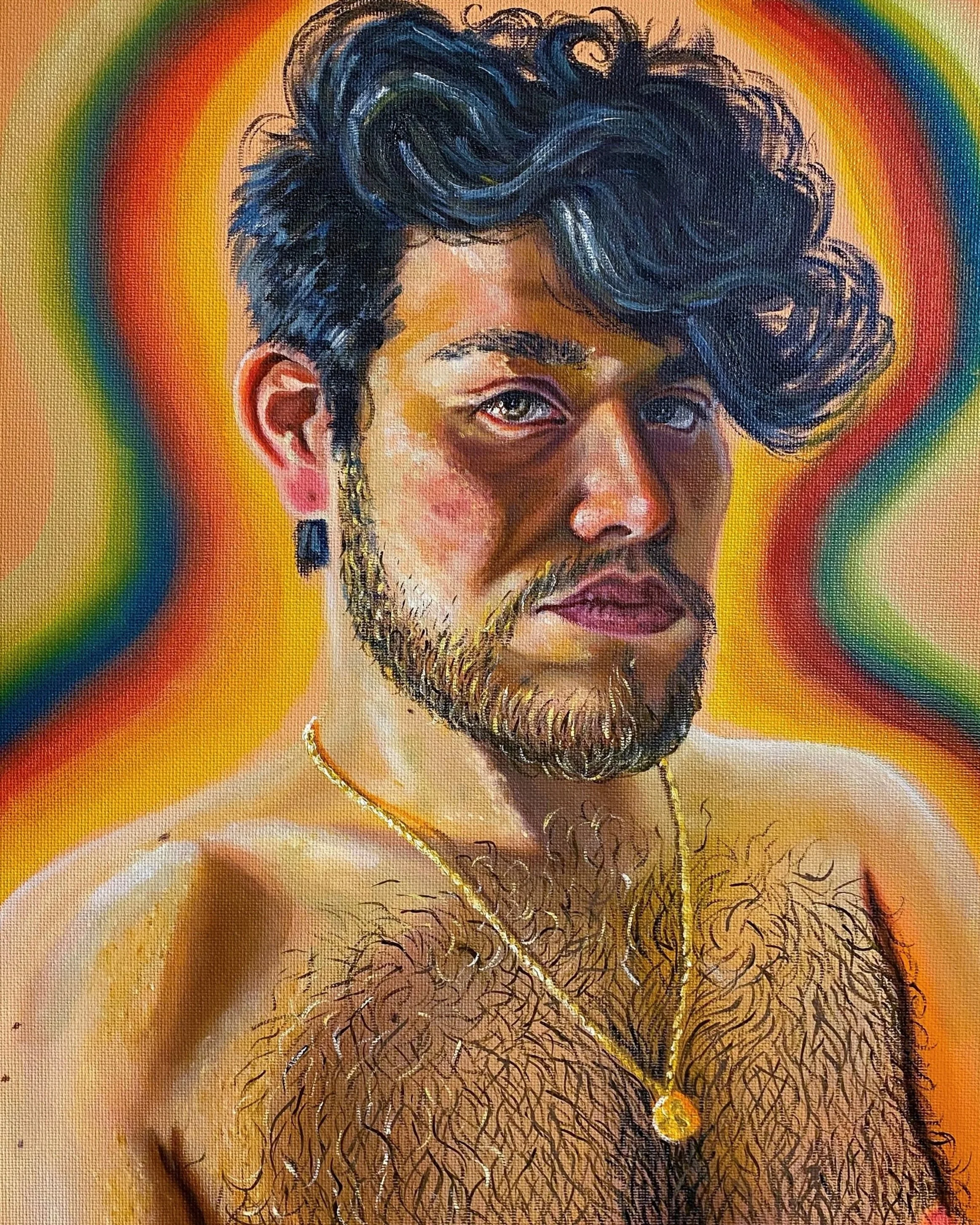 Le Coeur Nu (25), 
oil on canvas
12 x 14 in
2020