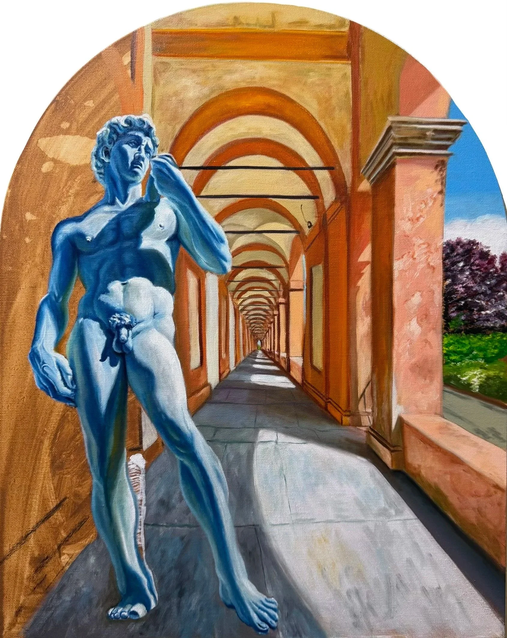 David nei Portici, 
oil on canvas
16 x 20 in
2026