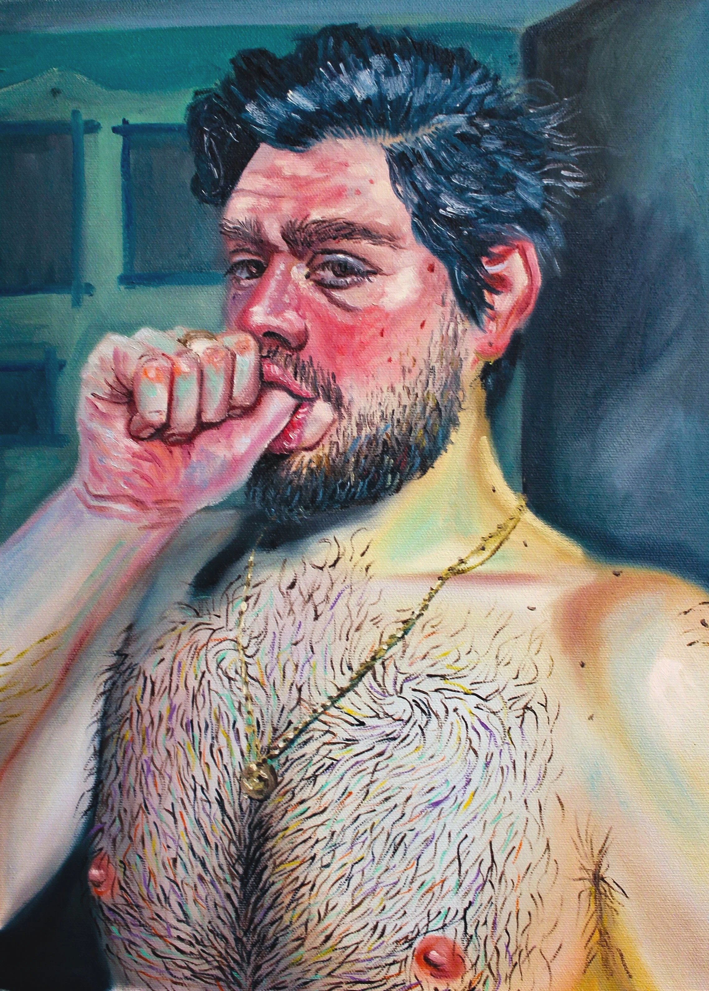 Dramatic Brooklyn Baby, 
Oil on canvas
11.5 15.5 in 
2019