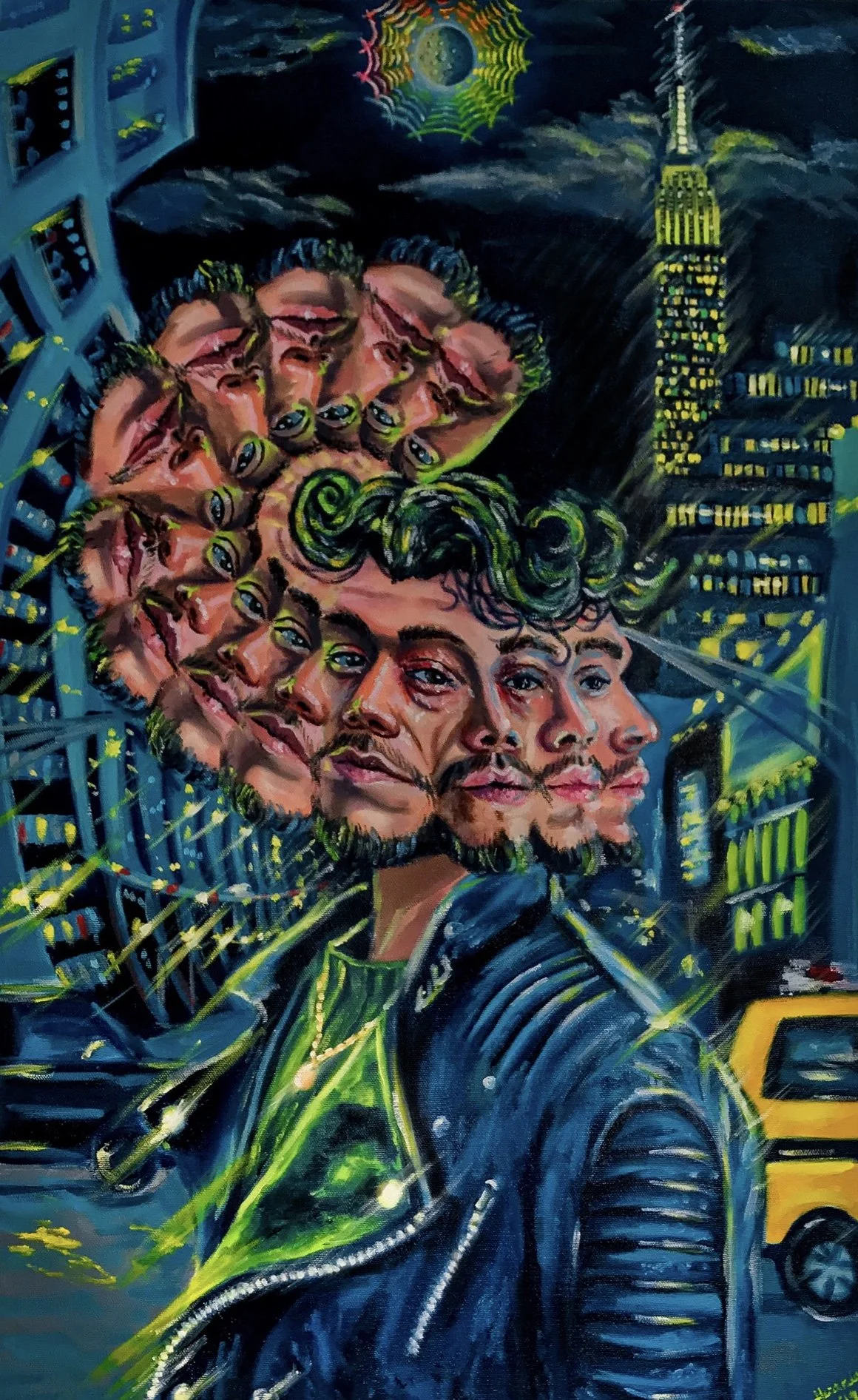 Walking Up A Flight of Stories in My Head, 
oil on canvas 
27 x 17 inches 
2019