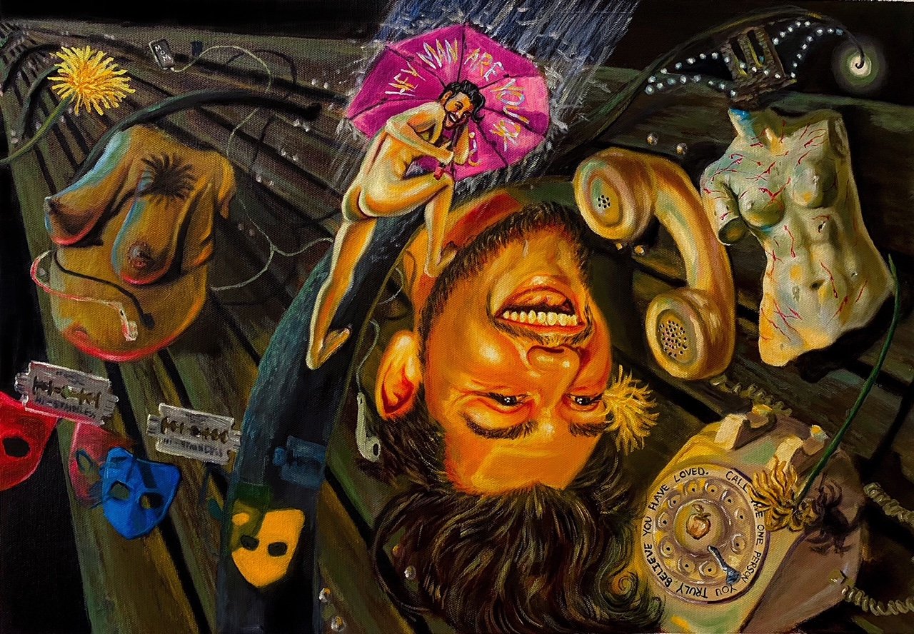 Thank You Flower, 
22 x 15 in
Oil on Canvas
2020