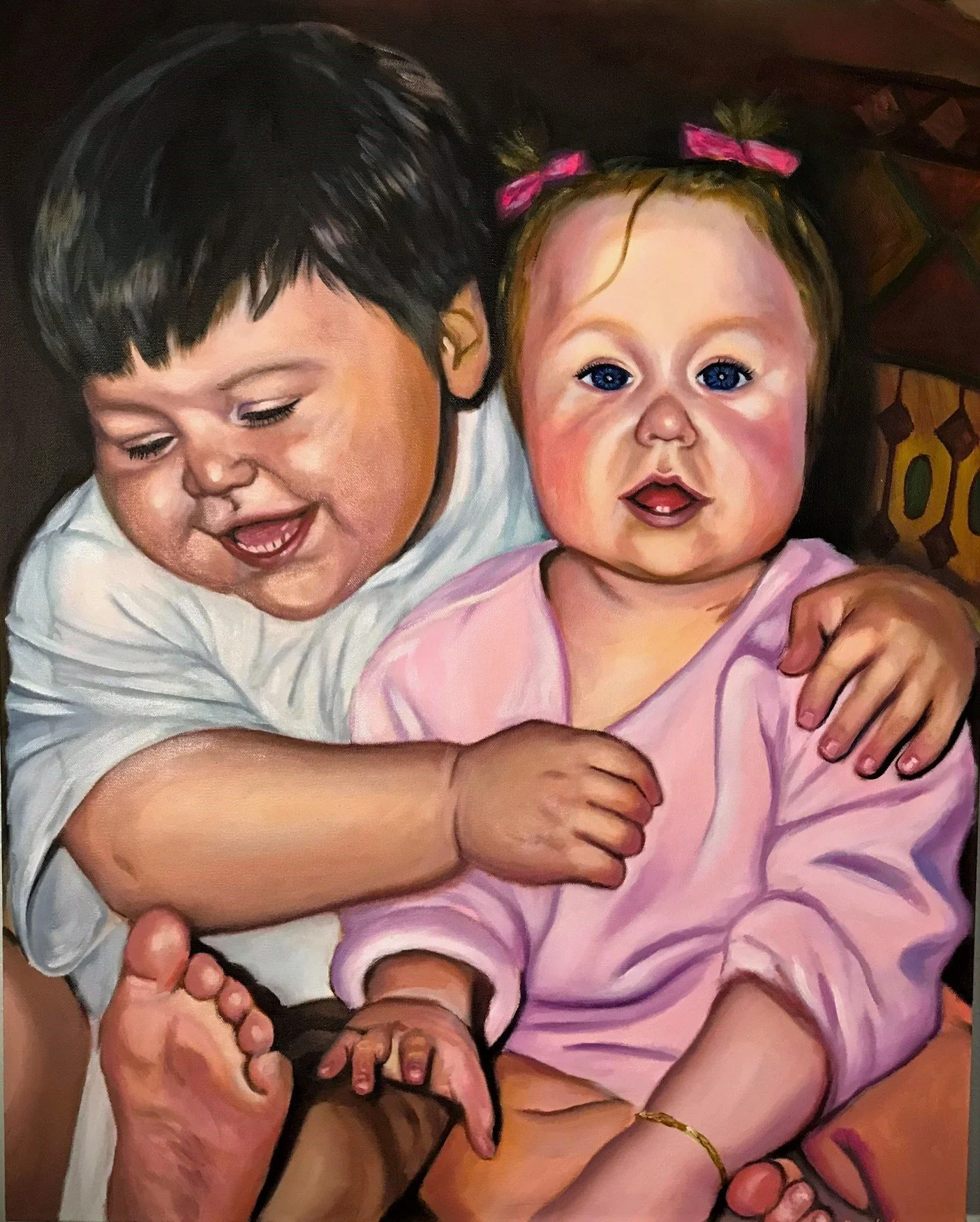 YayoNana, 
oil on canvas 
28x 30 inches 
2018